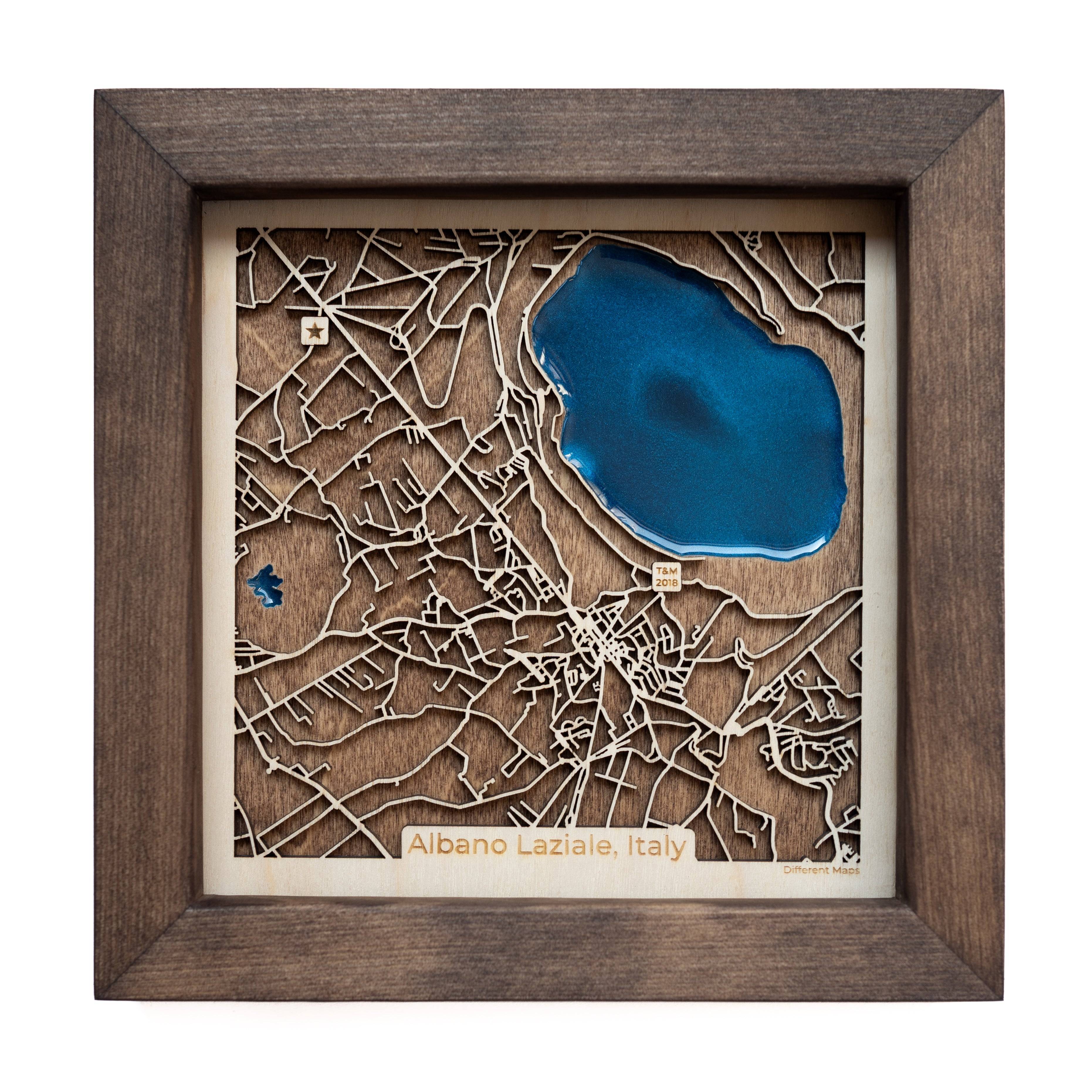 Albano Laziale Wood Map