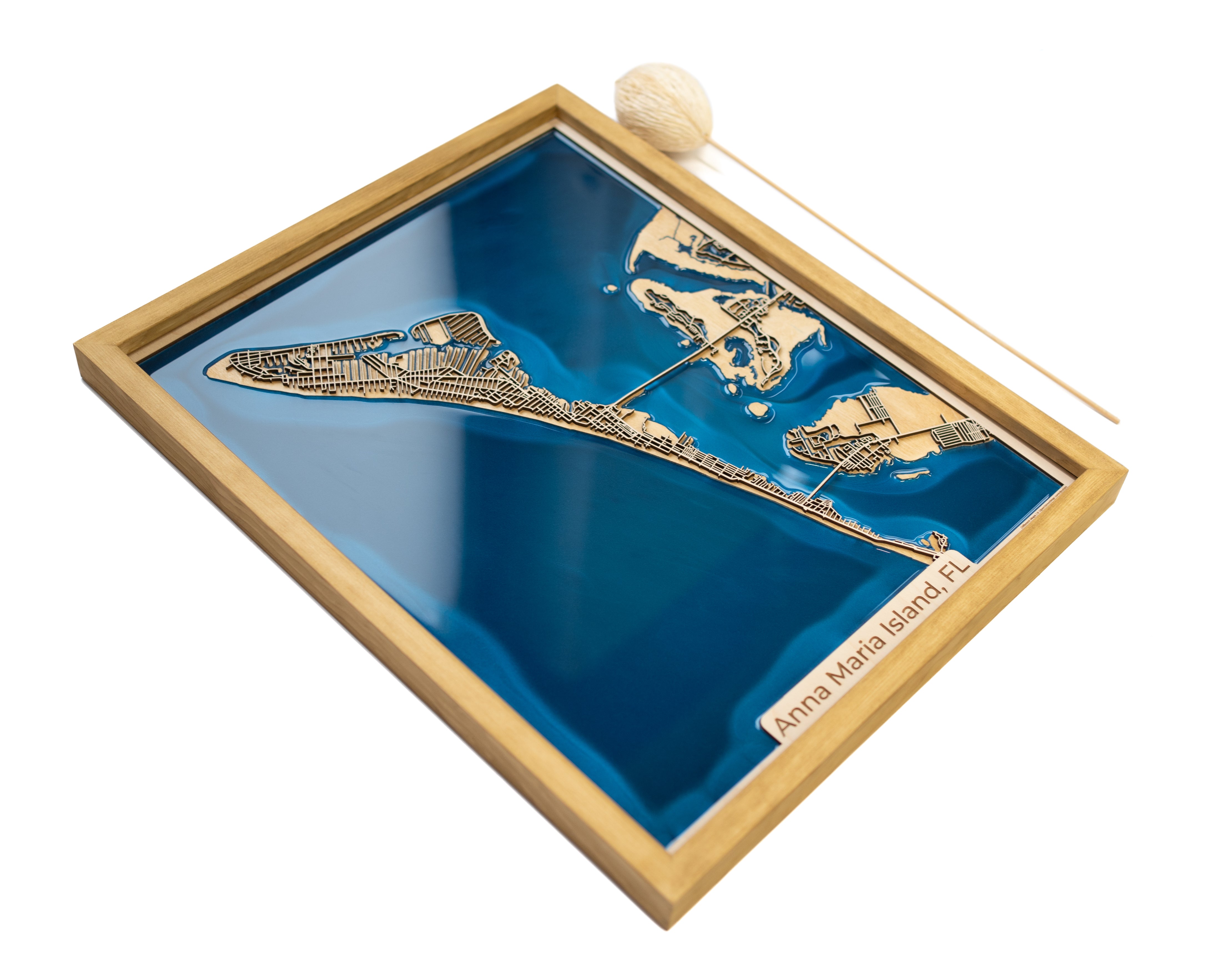 Anna Maria Island Map Wooden Art