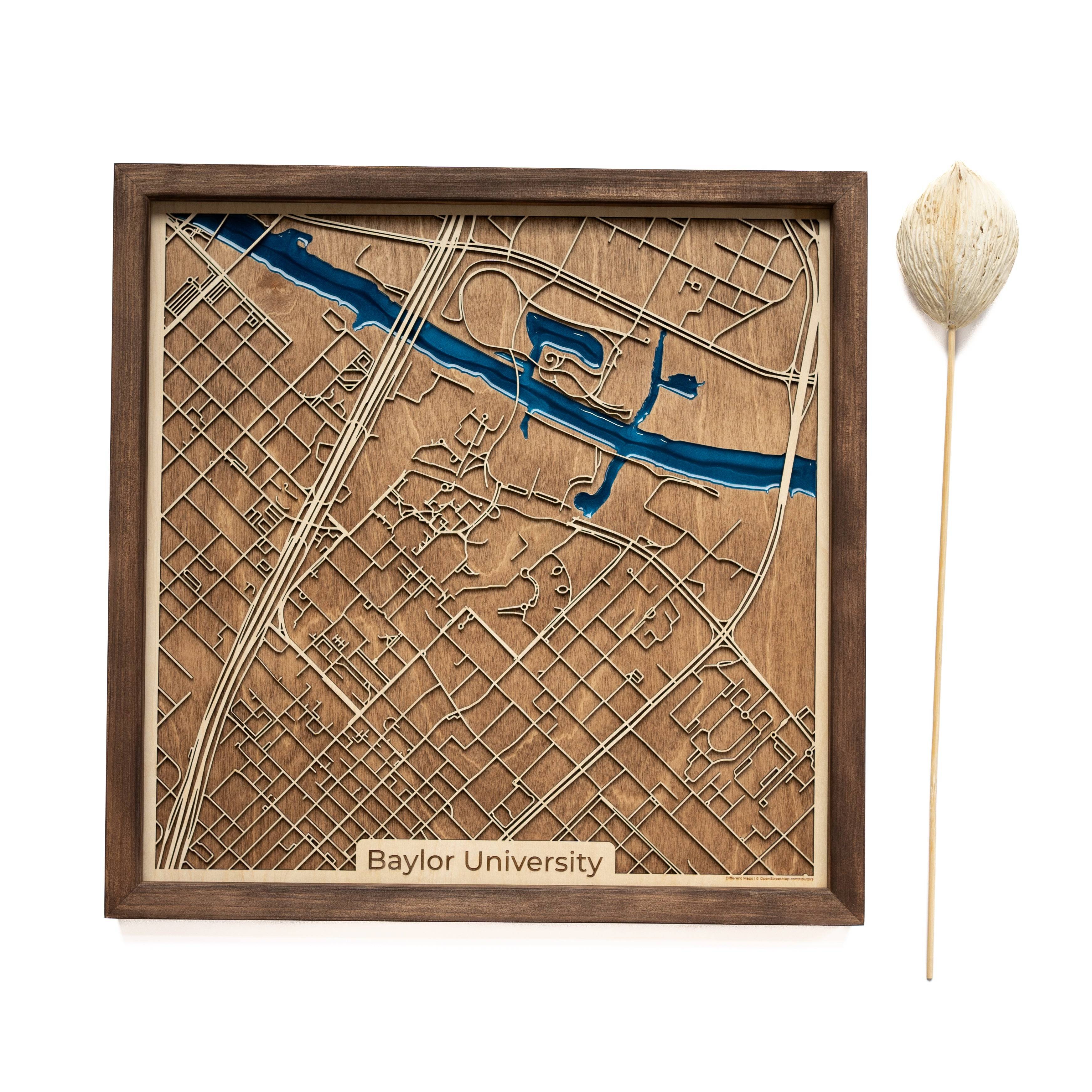 Baylor University TX Map