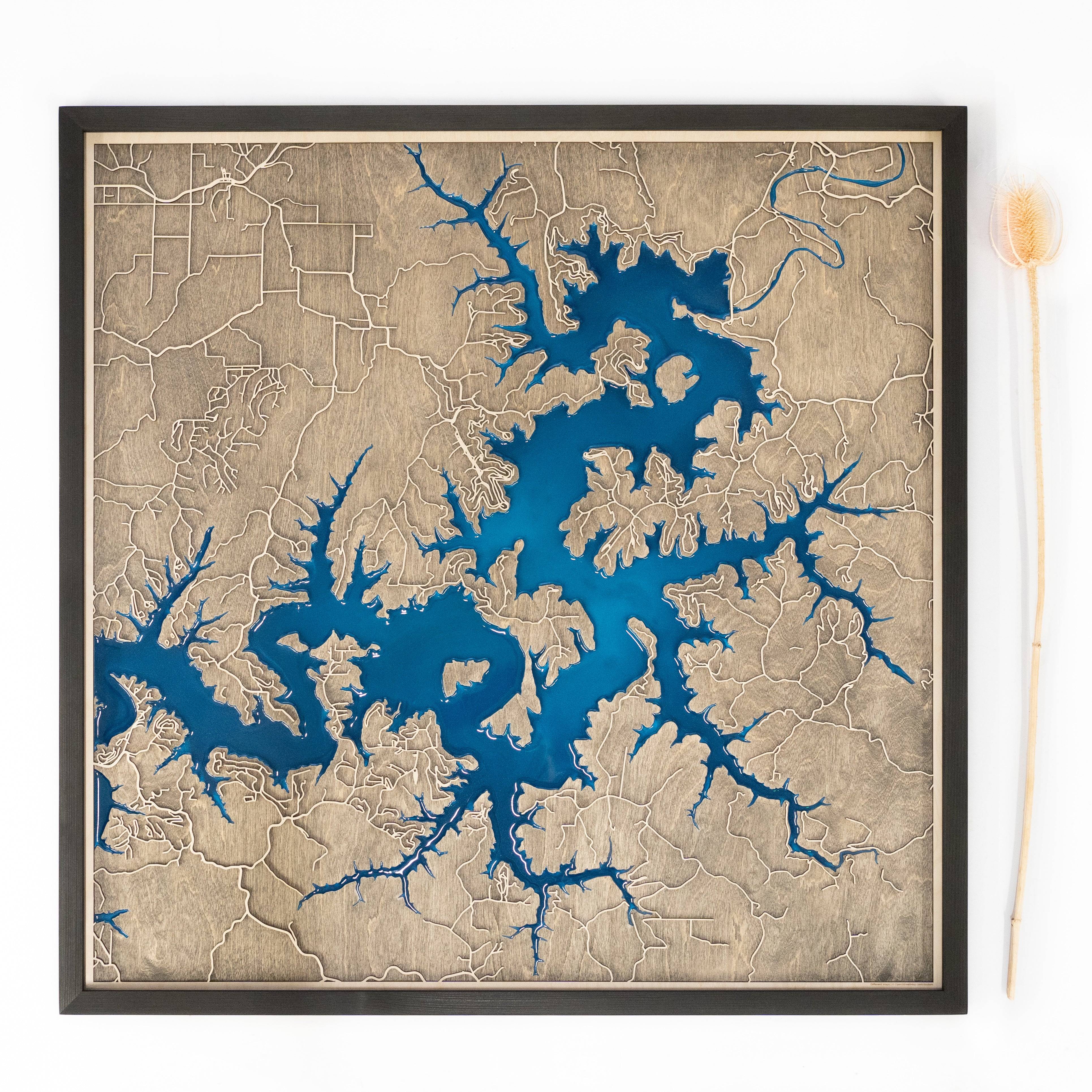 Custom Lake Map Gift