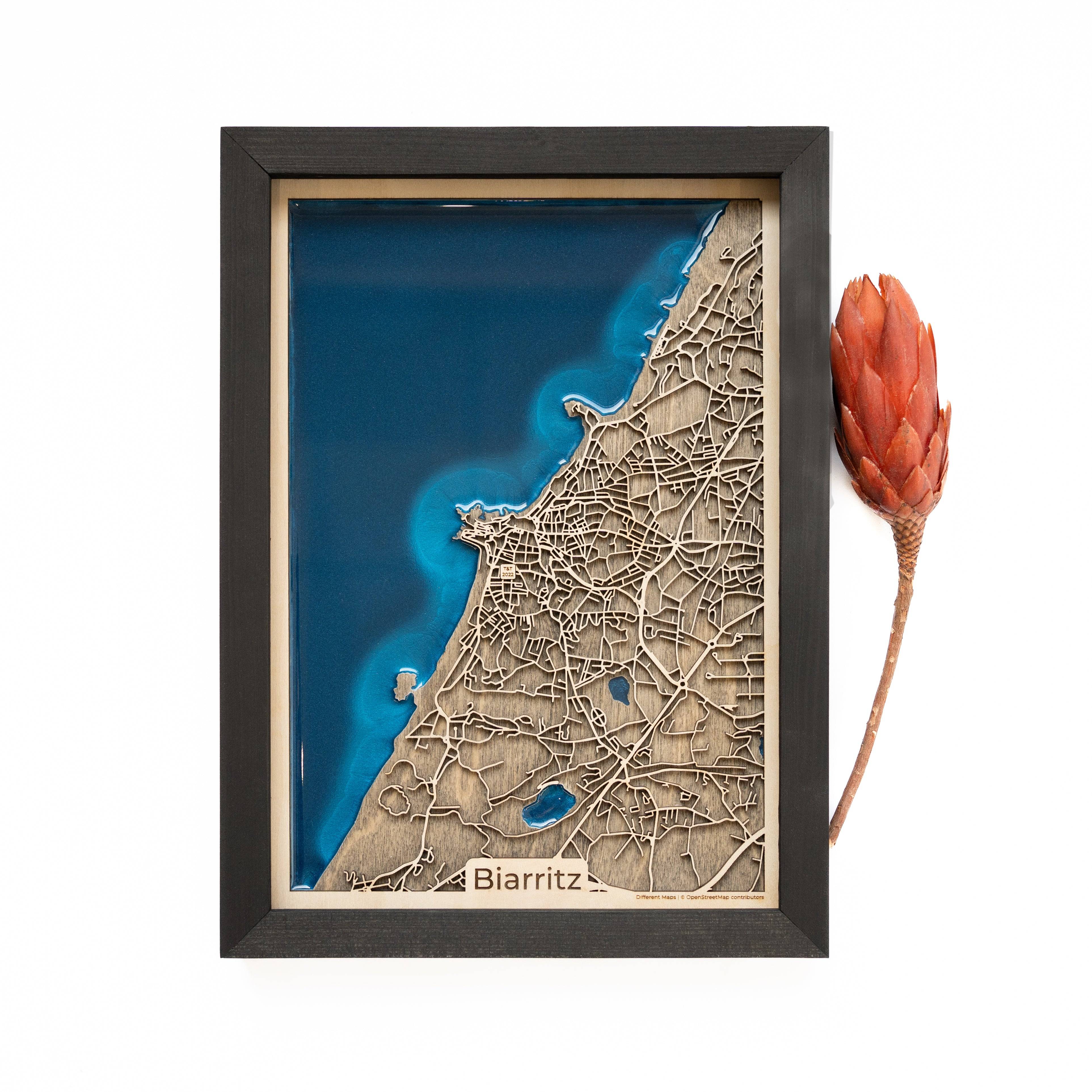 Biarritz Wood Map