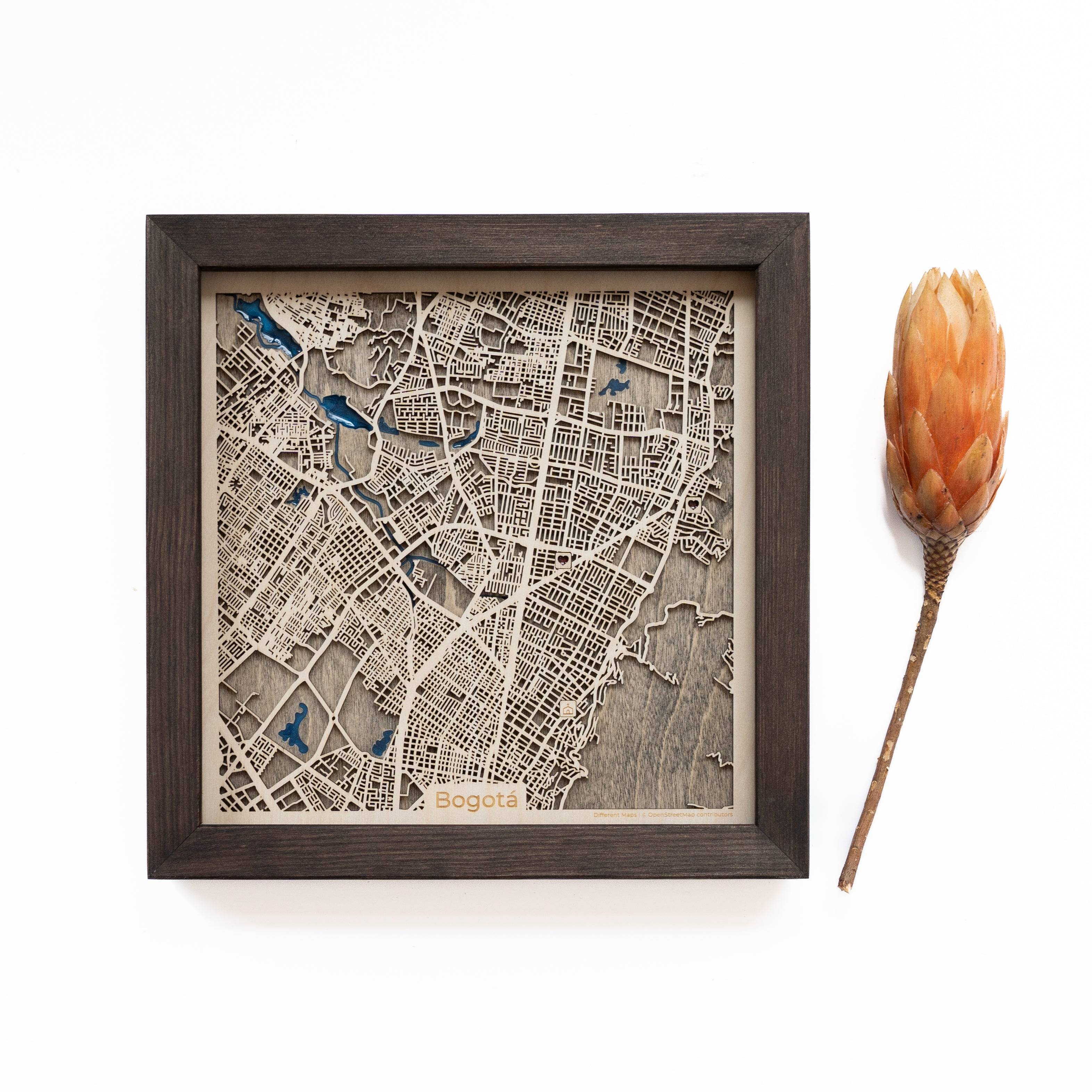 Bogota Wood Map