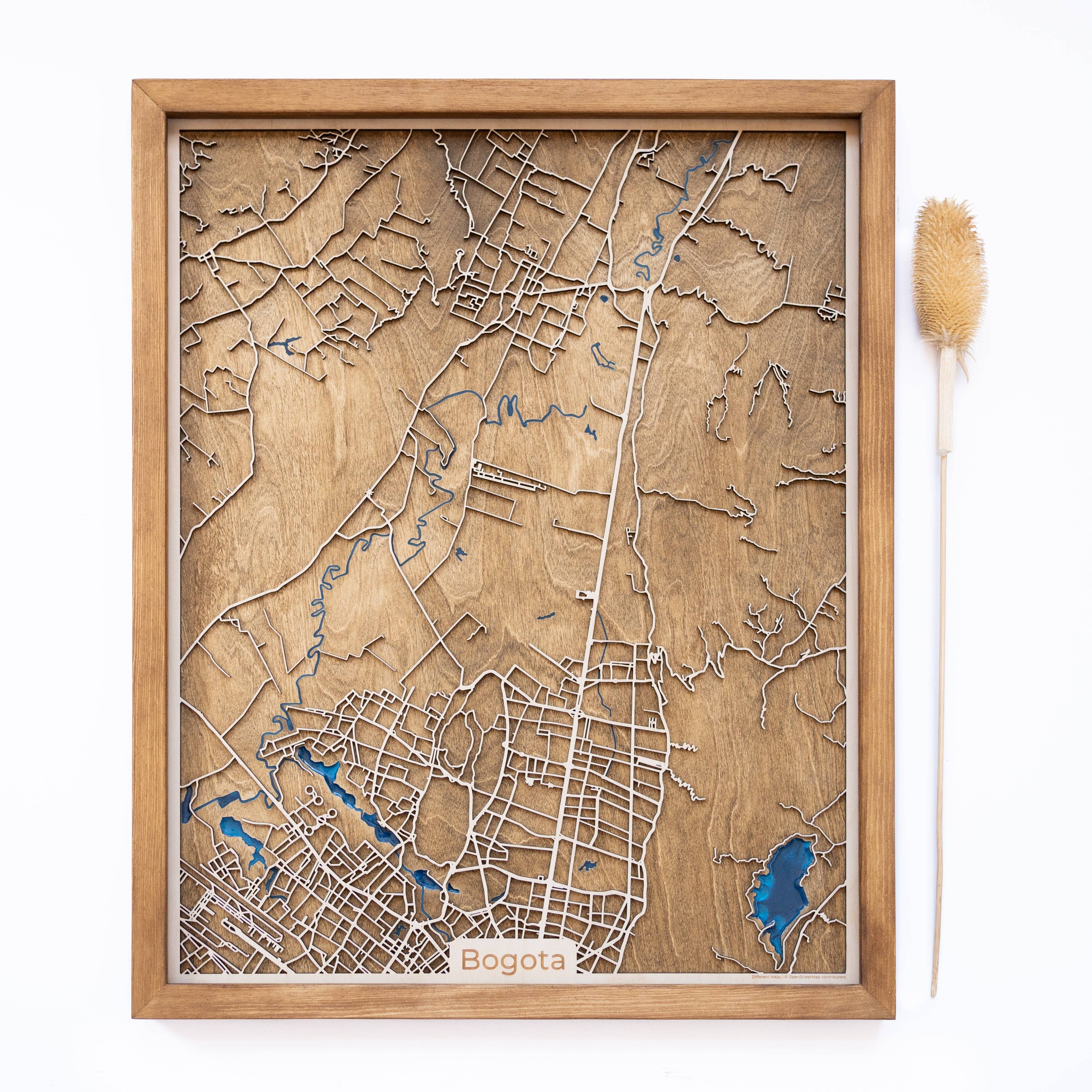 Bogota Wood Map