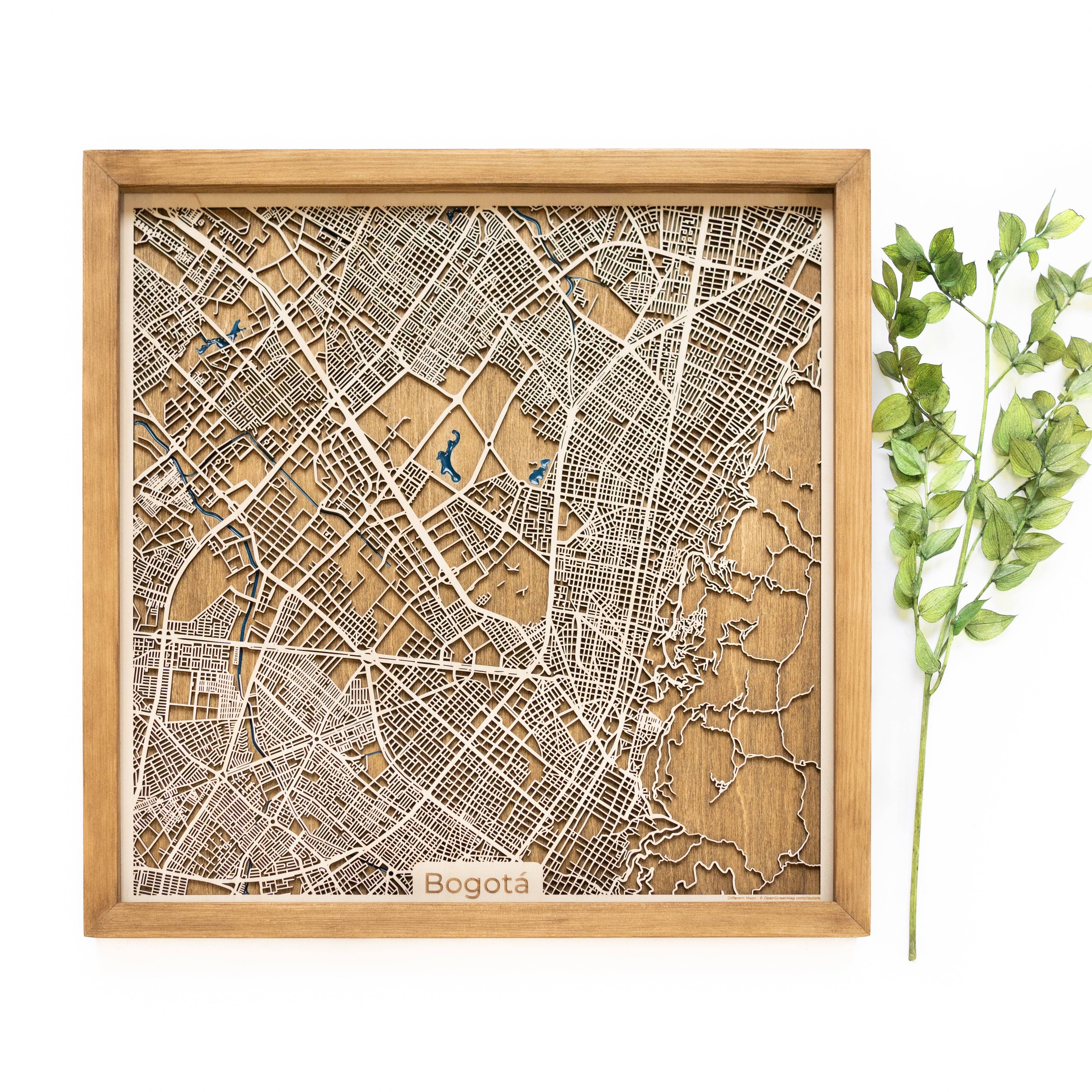 Bogota Wood Map