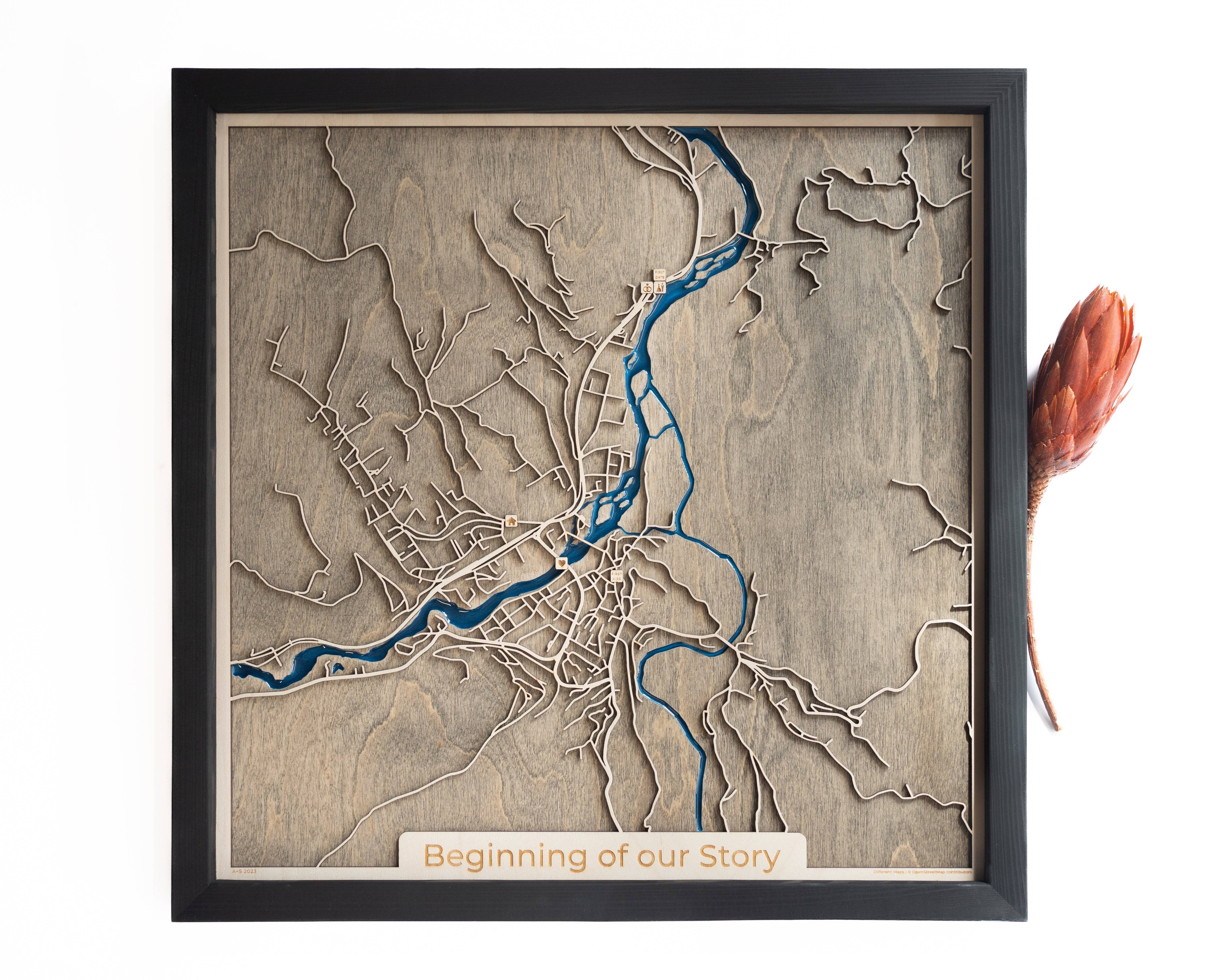 Bosanska Krupa Wood Map