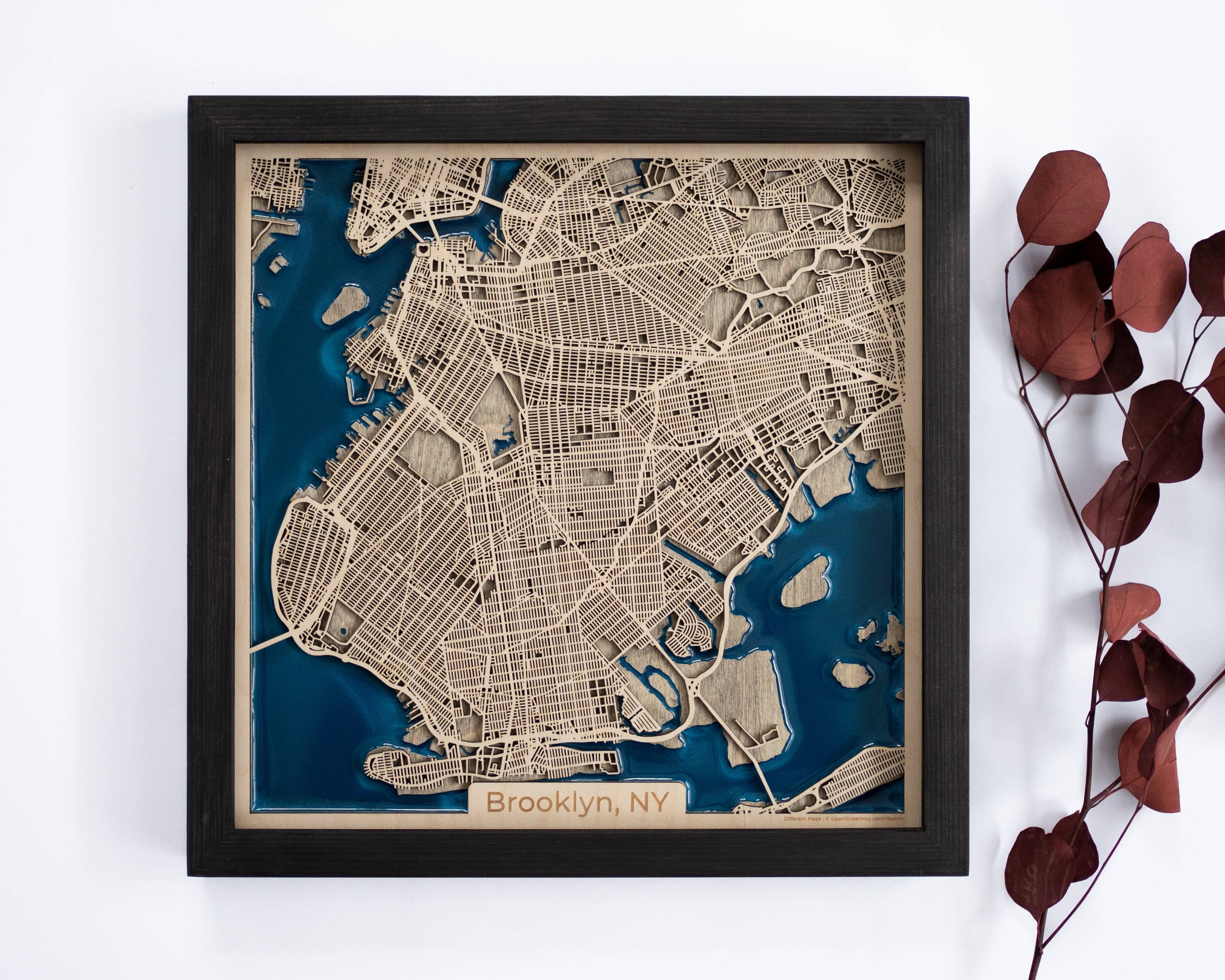 Brooklyn Wood Map