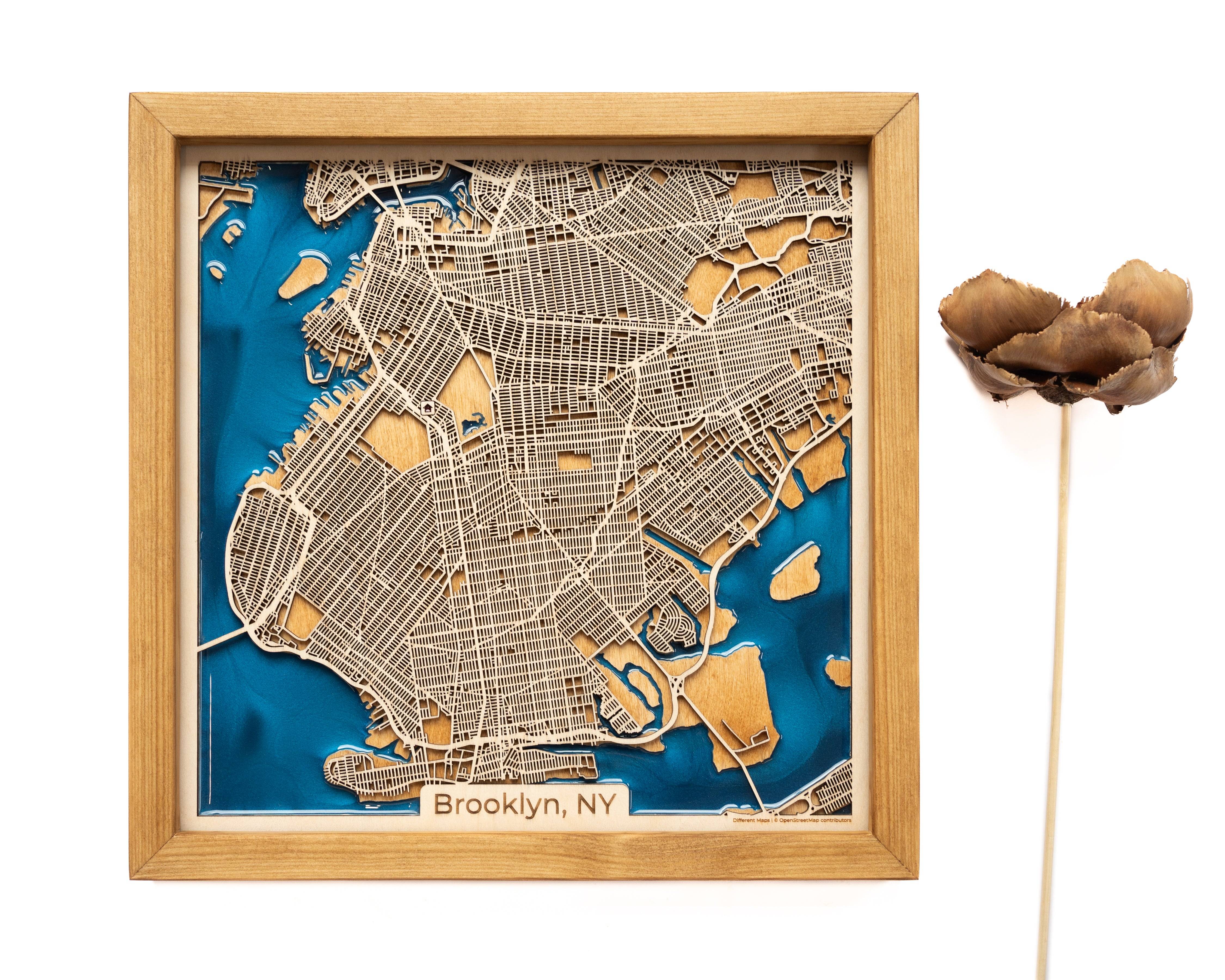 Brooklyn Wood Map