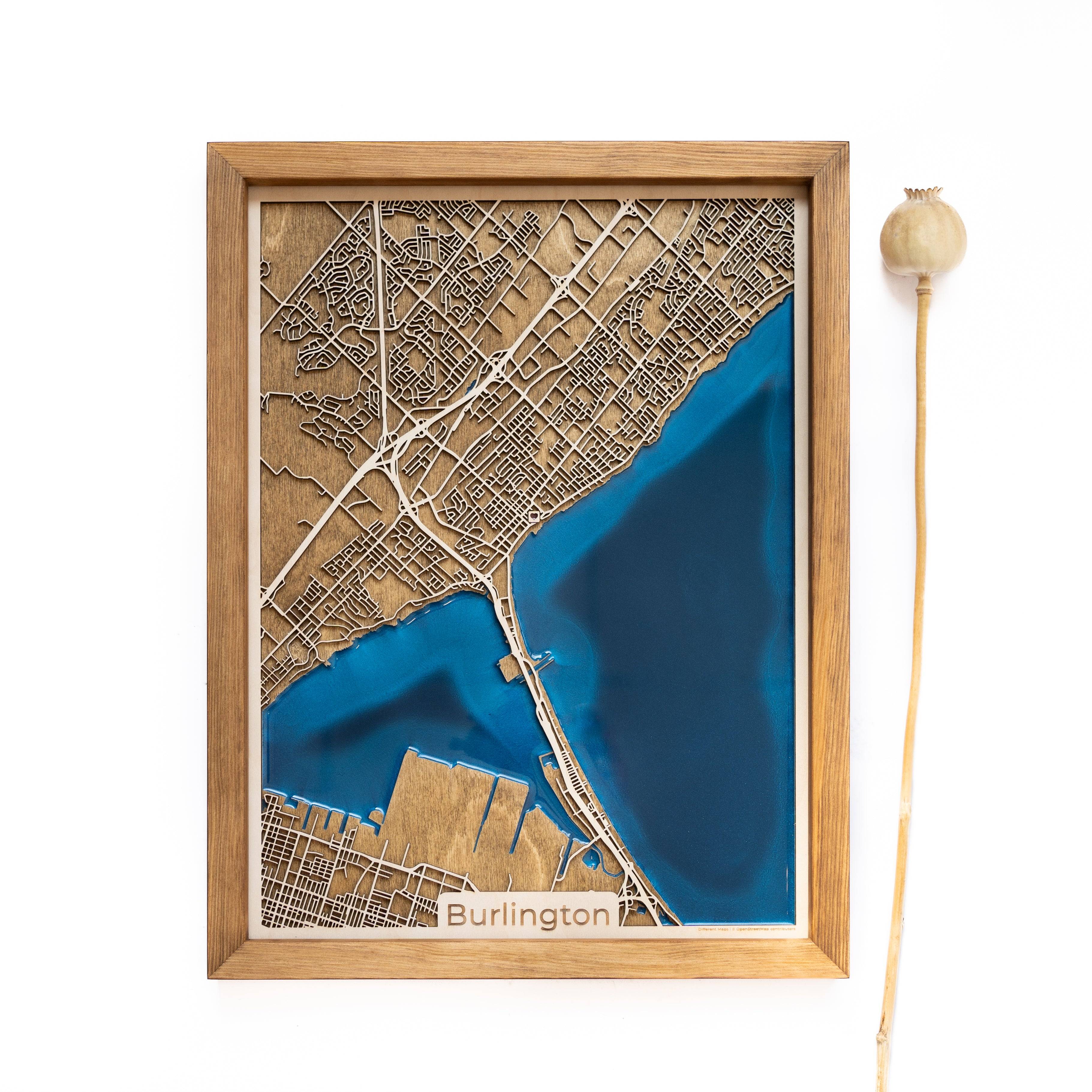 Gifts For Grandpa Wood Map