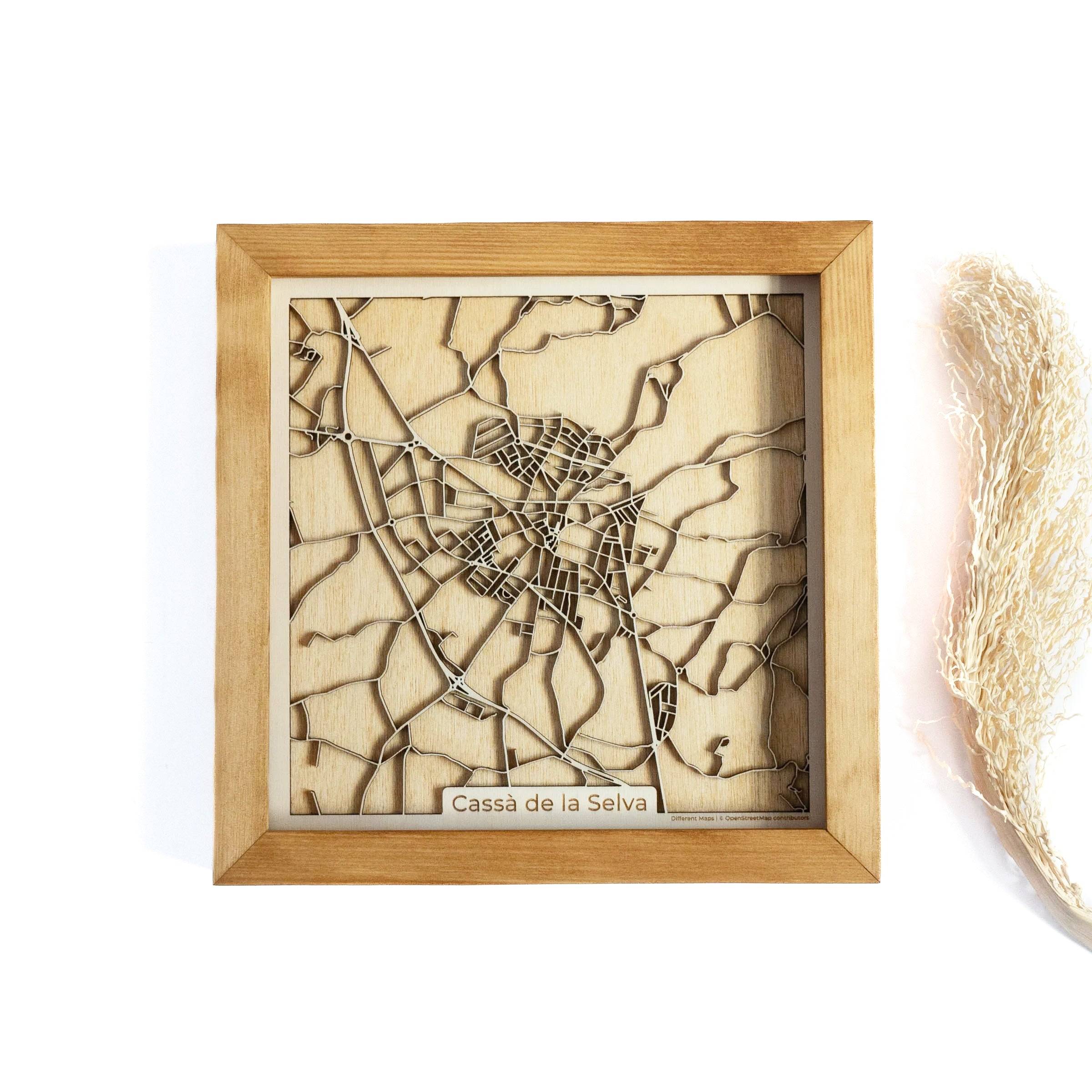 Casa de la selva Wood Map