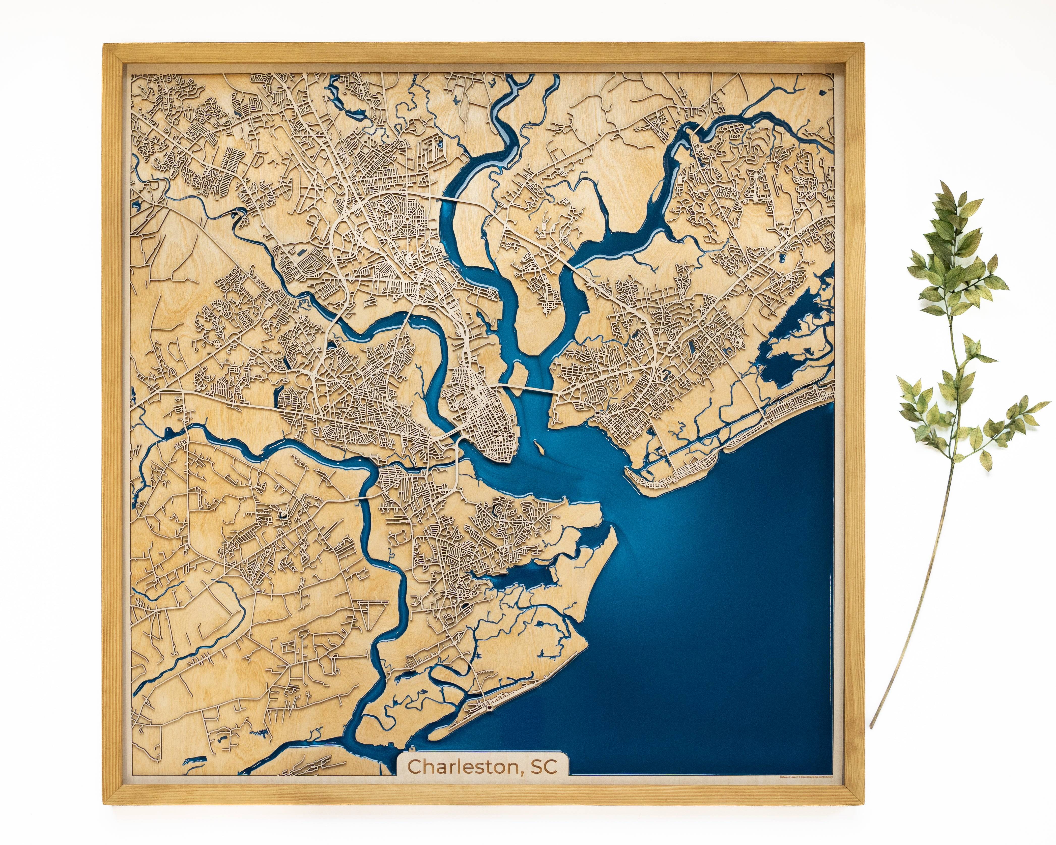 Charleston Wood Map