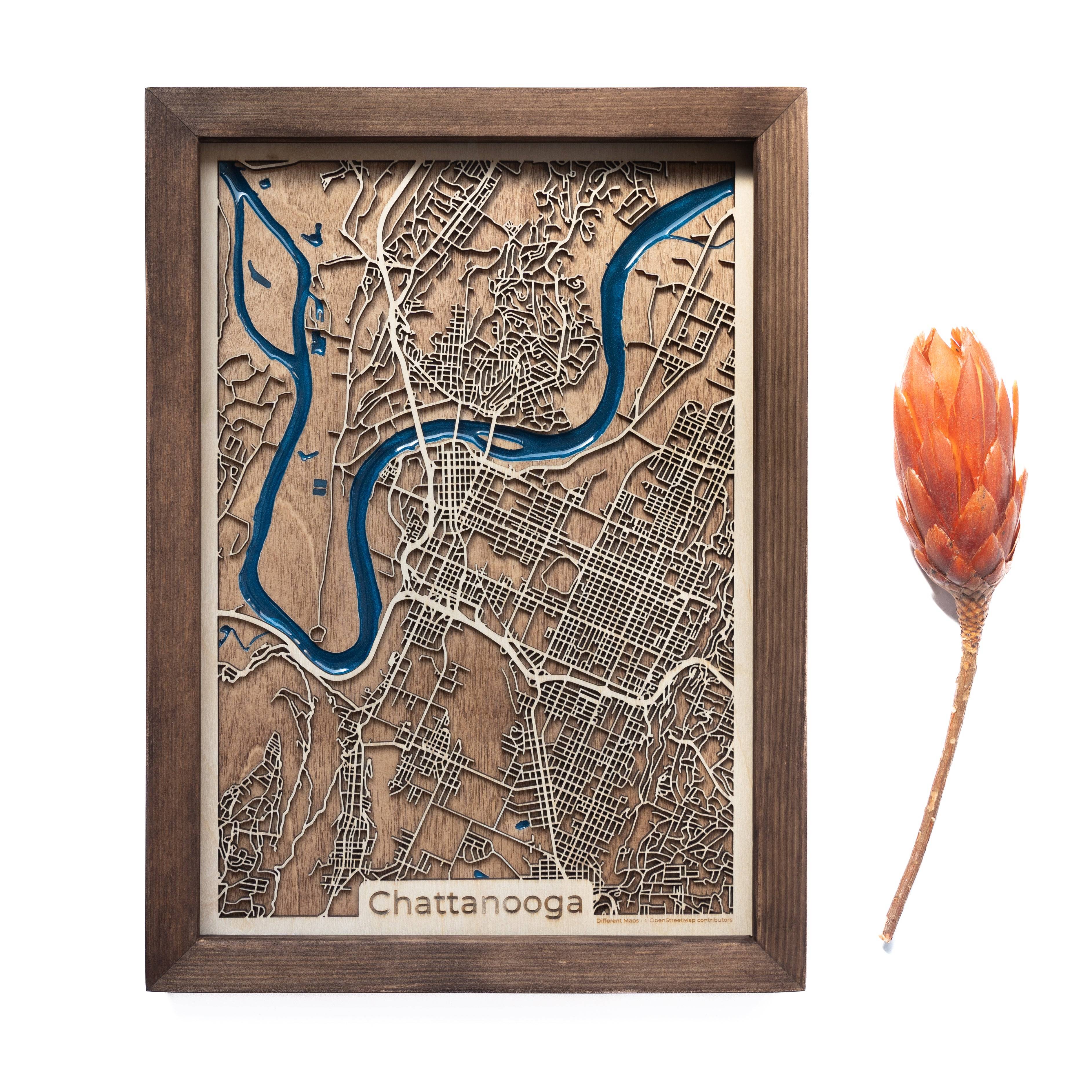 Chattanooga Wood Map