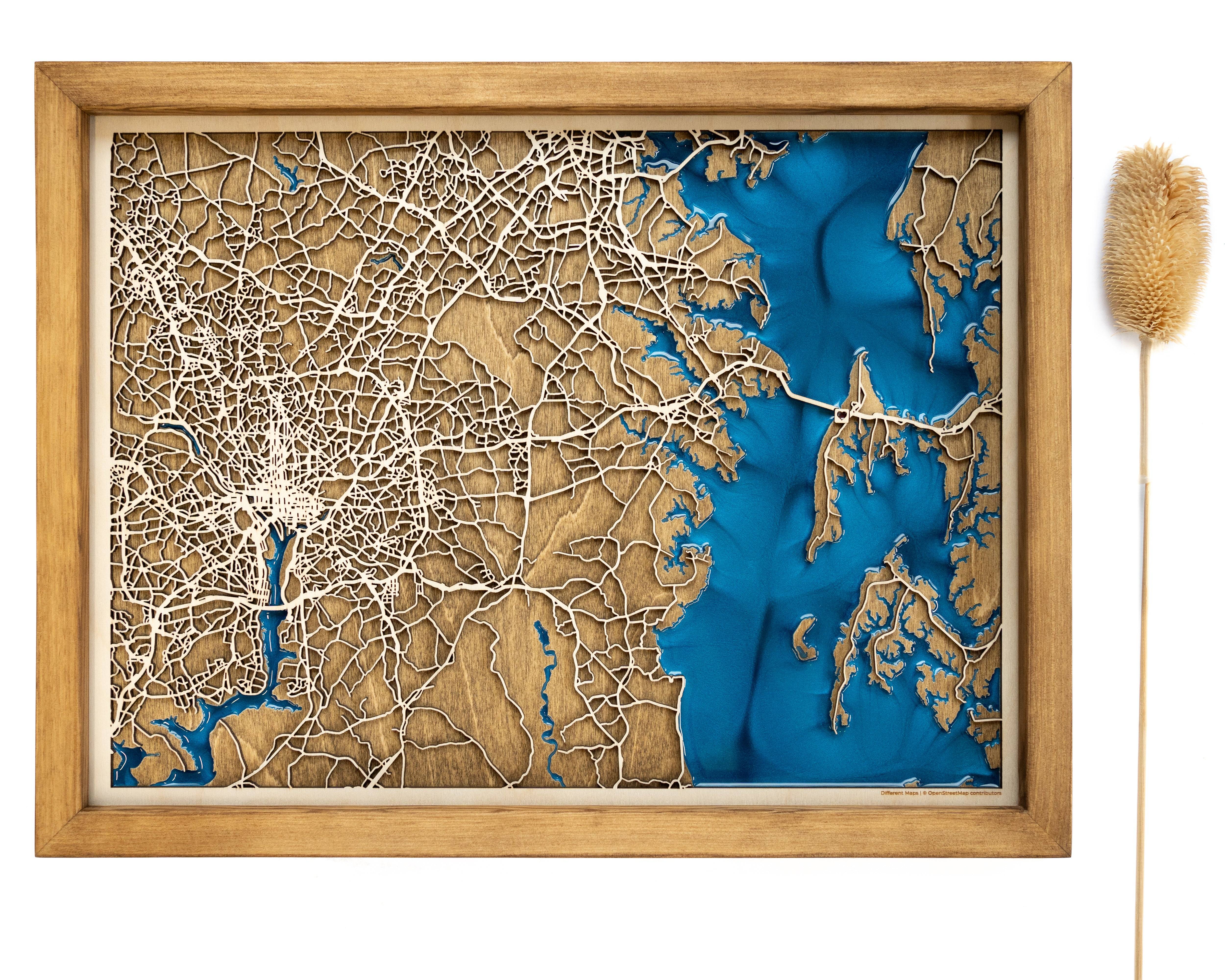 Chesapeake Bay Wood Map
