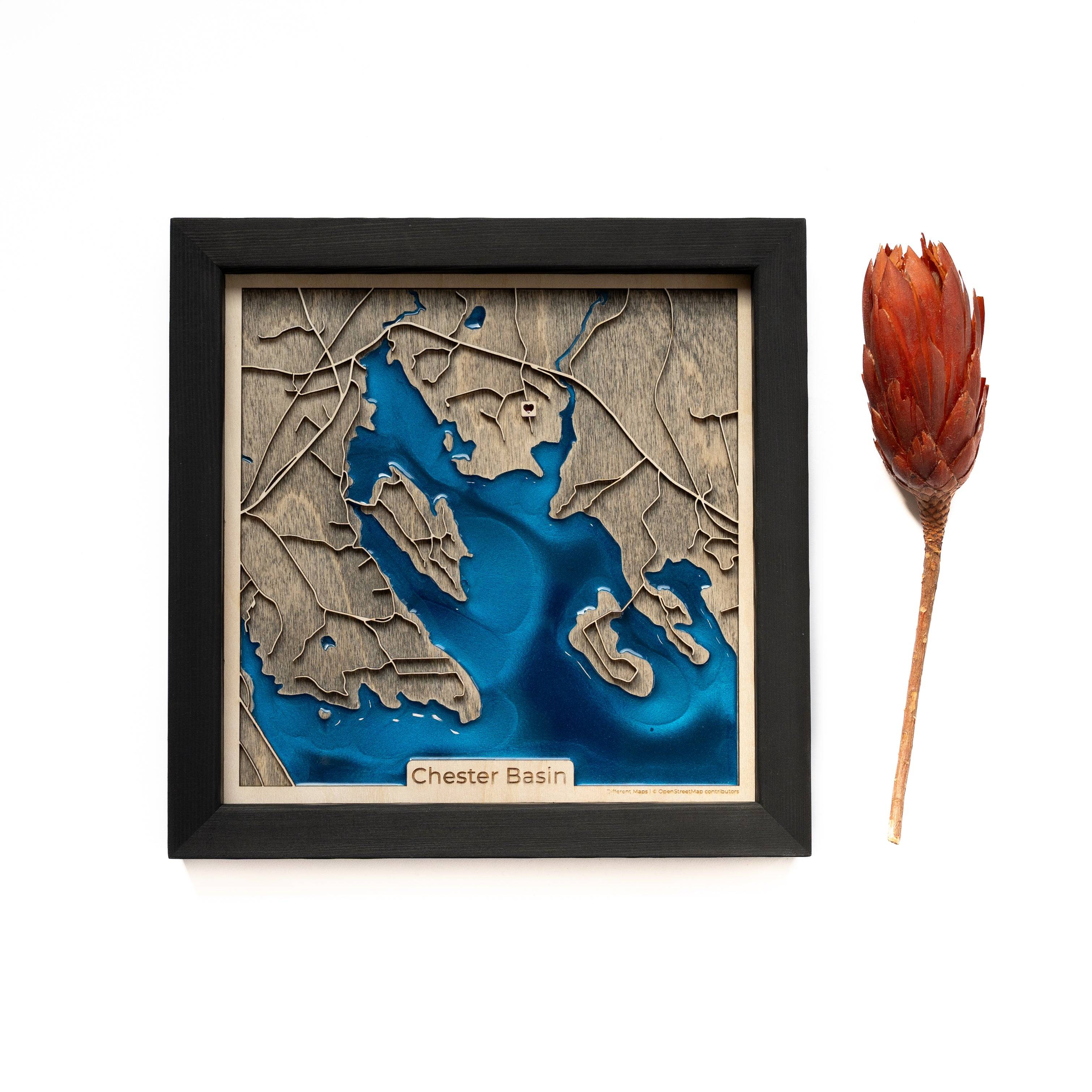 Chester Basin Canada Wood Map