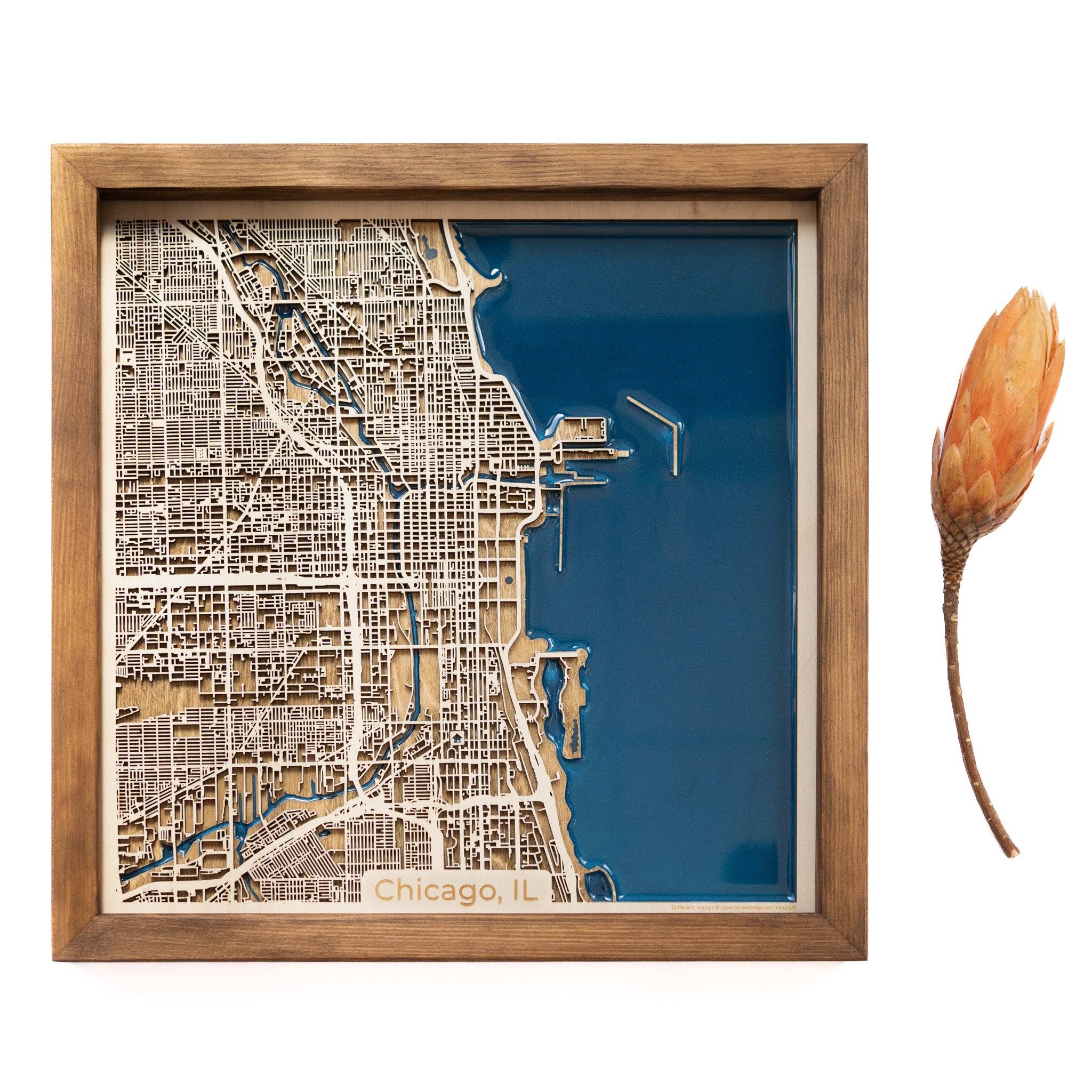 Chicago Wood Map