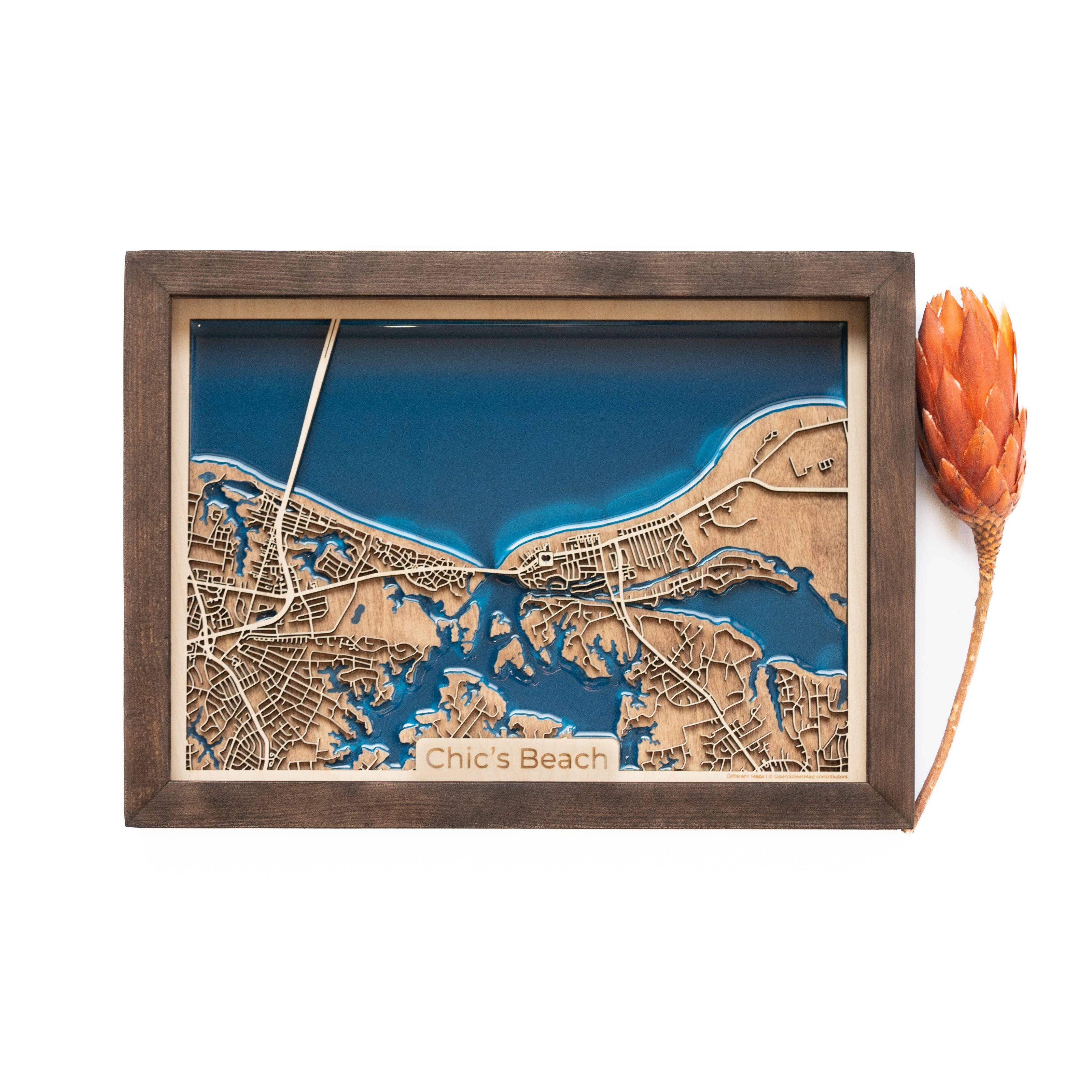 Chic's Beach Wood Map