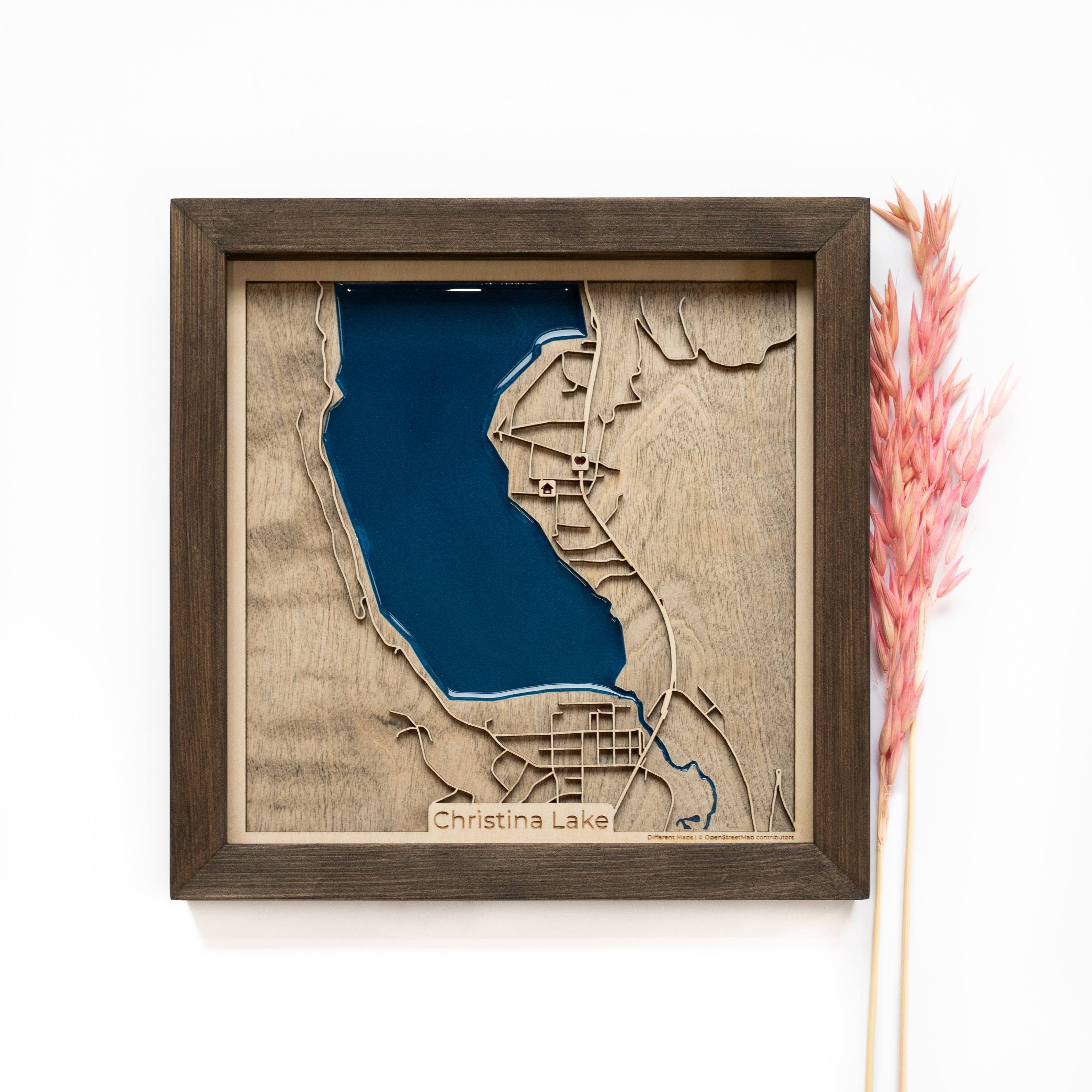 Christina Lake Wood Map