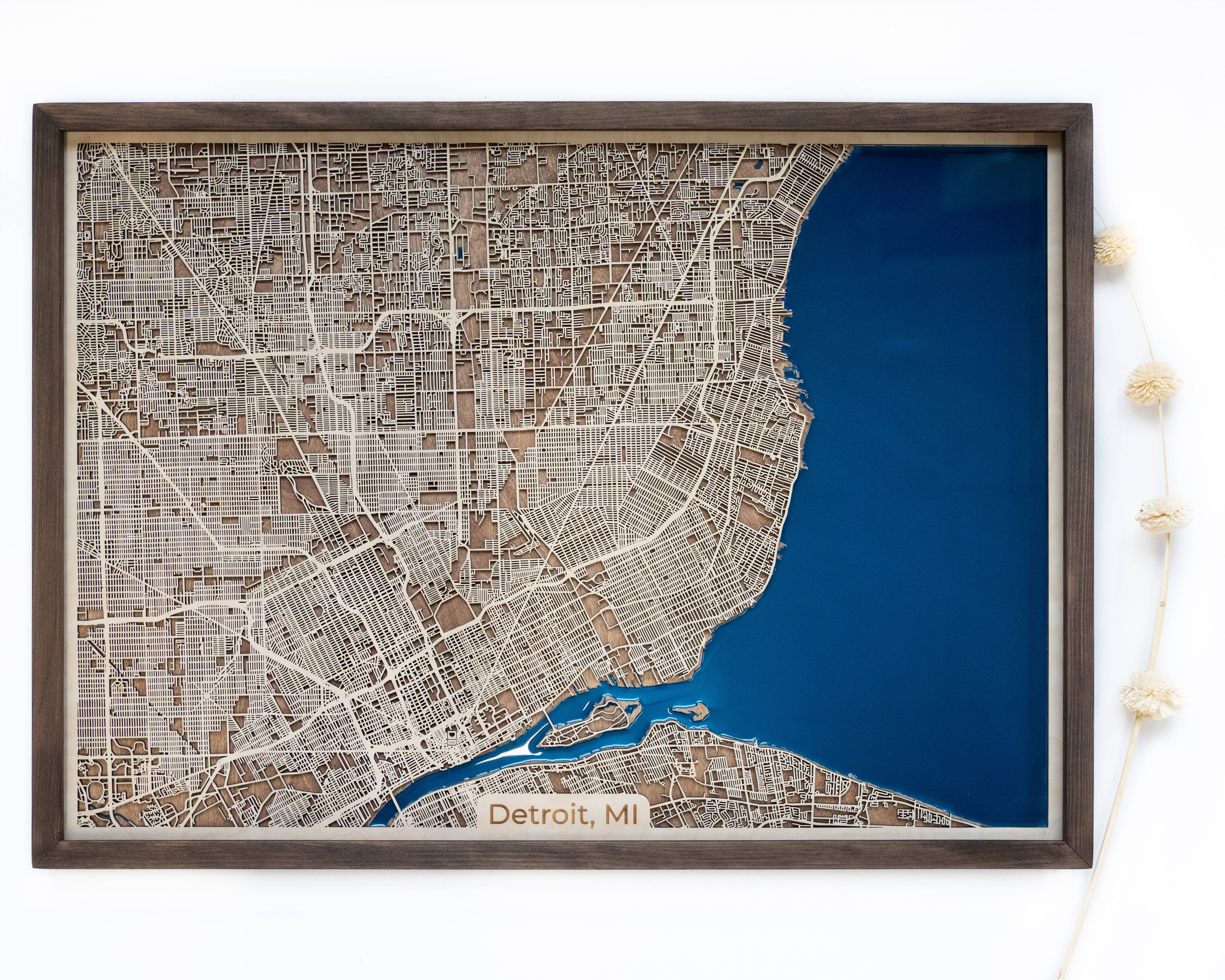 Detroit Wood Map