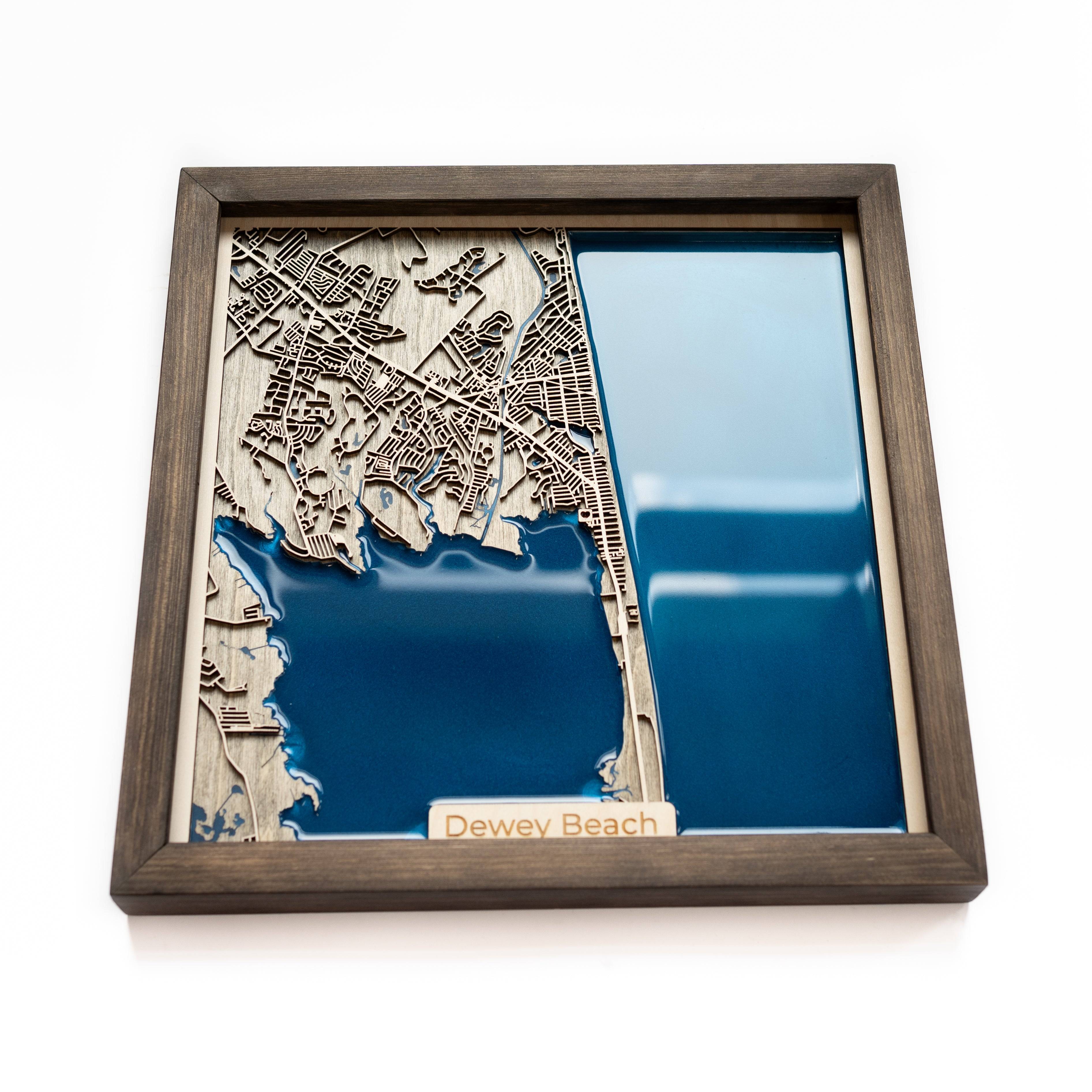 Dewey Beach Wood Map