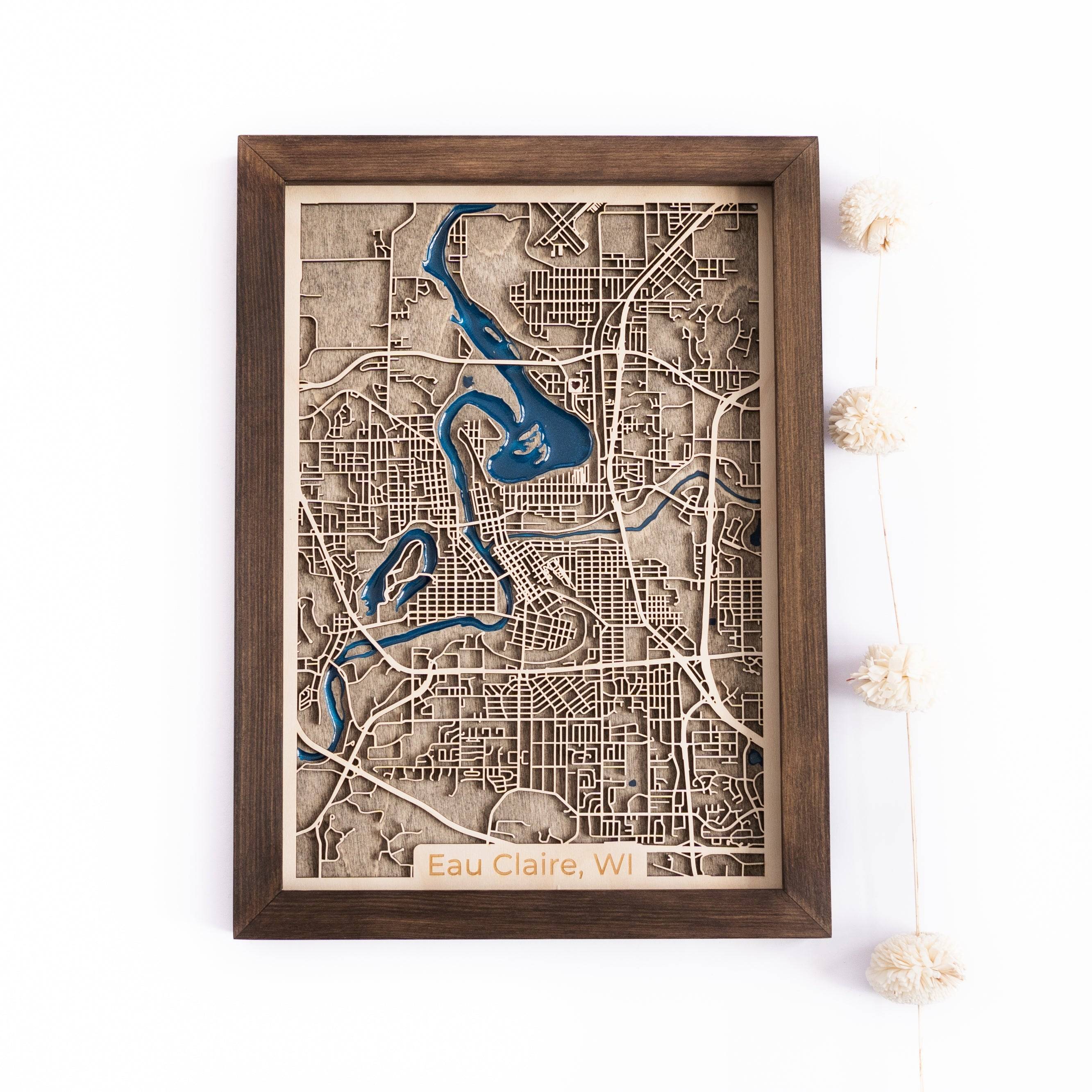 Eau Claire Wood Map