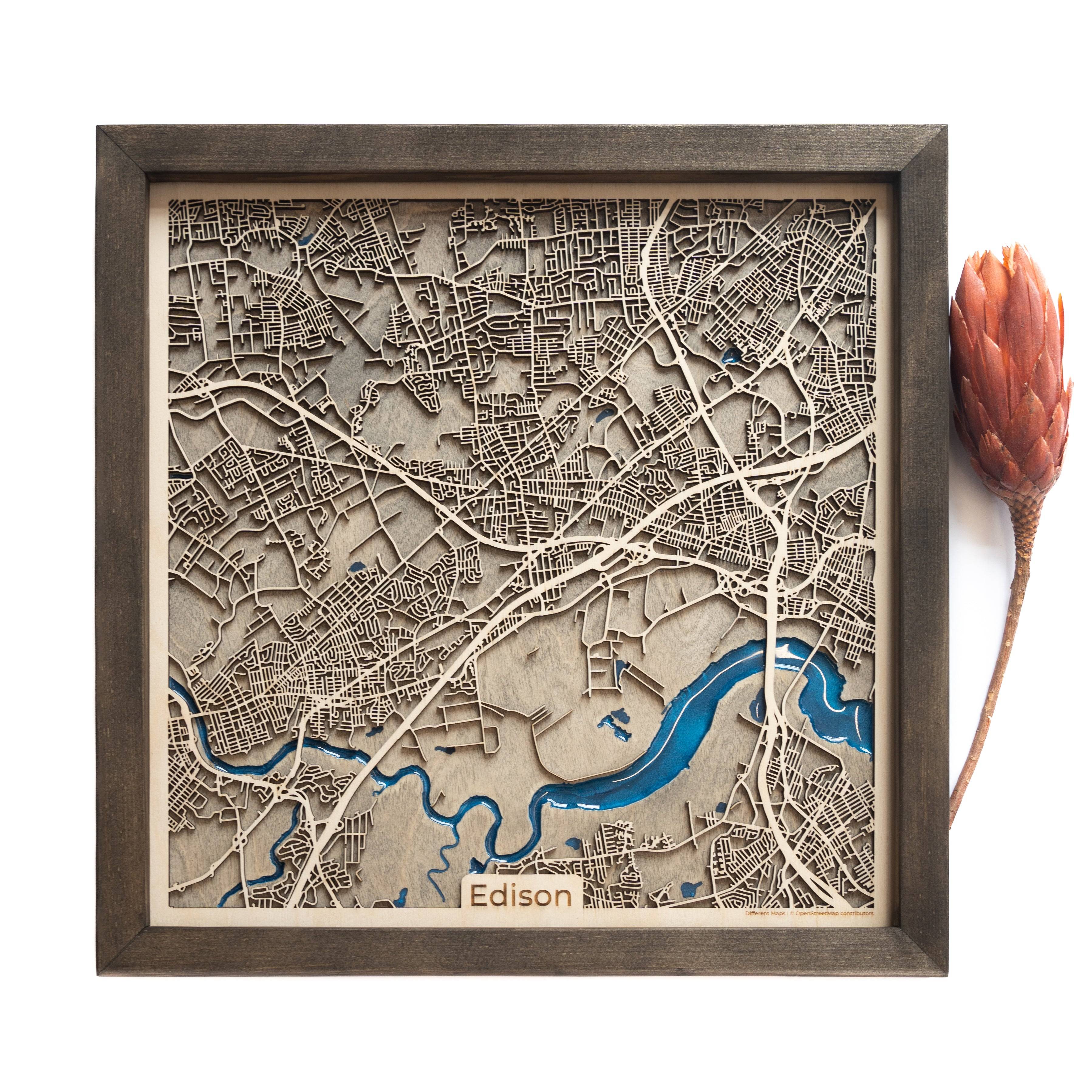 Edison Wood Map