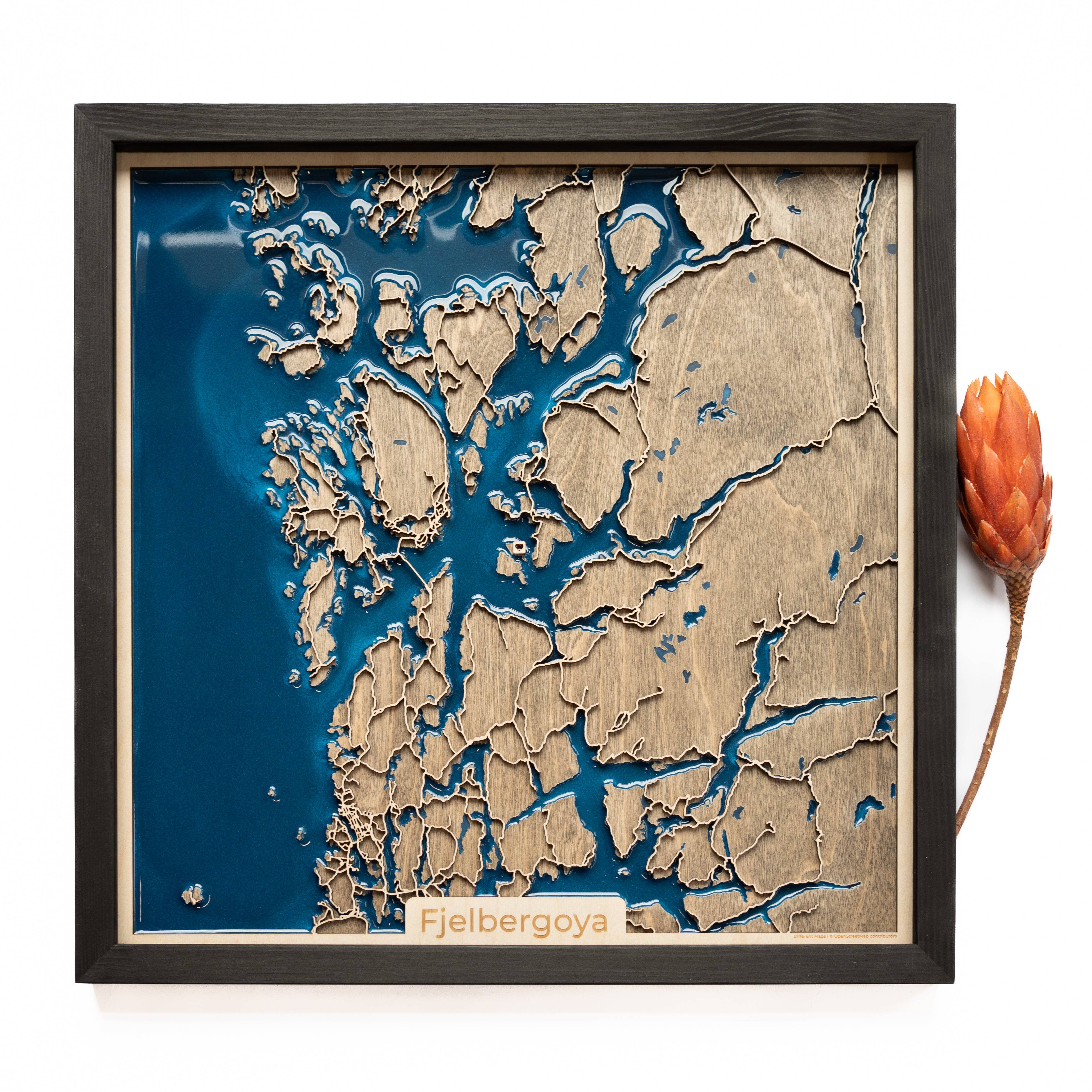 Fjelbergoya wood Map