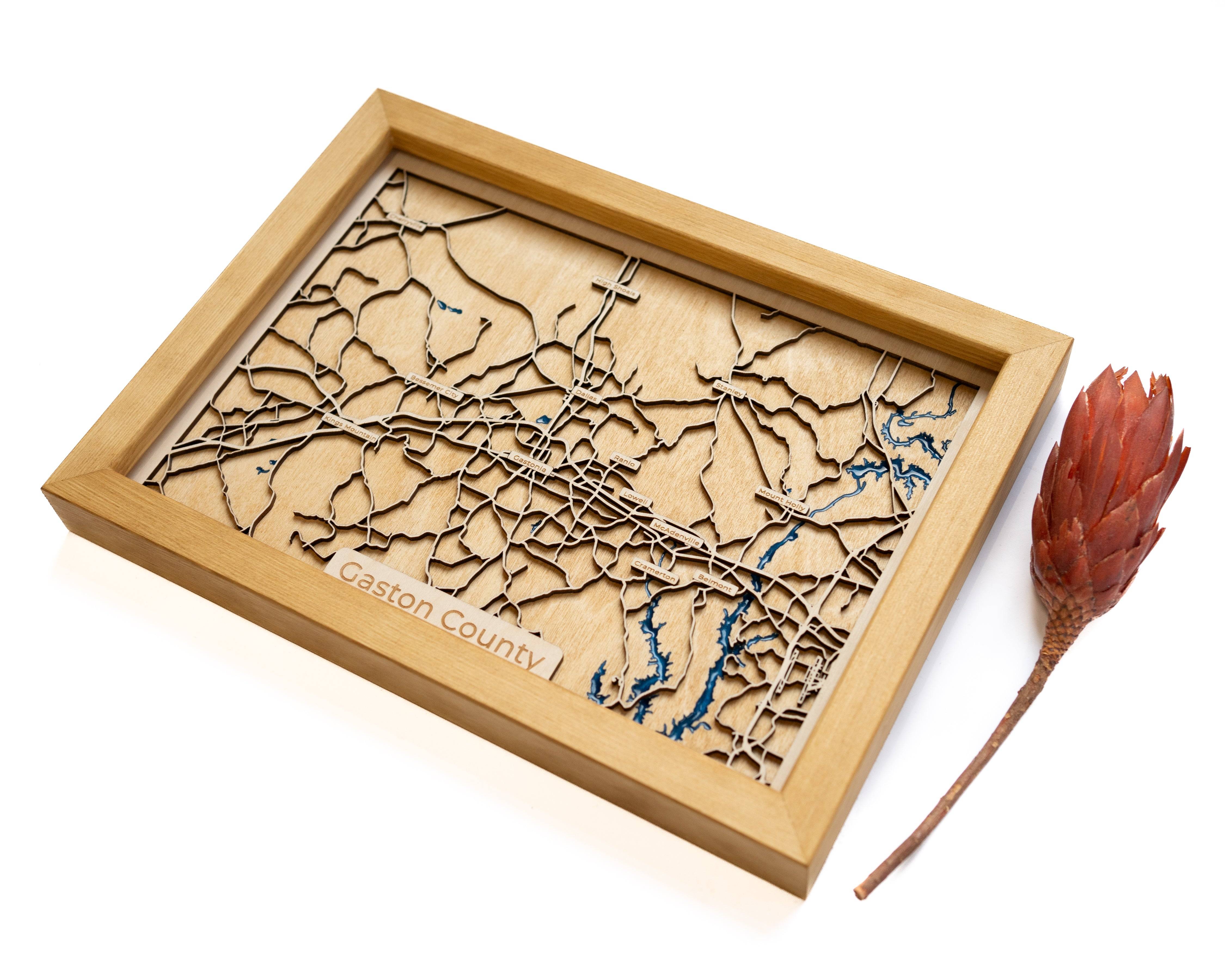 Gaston County NC Map