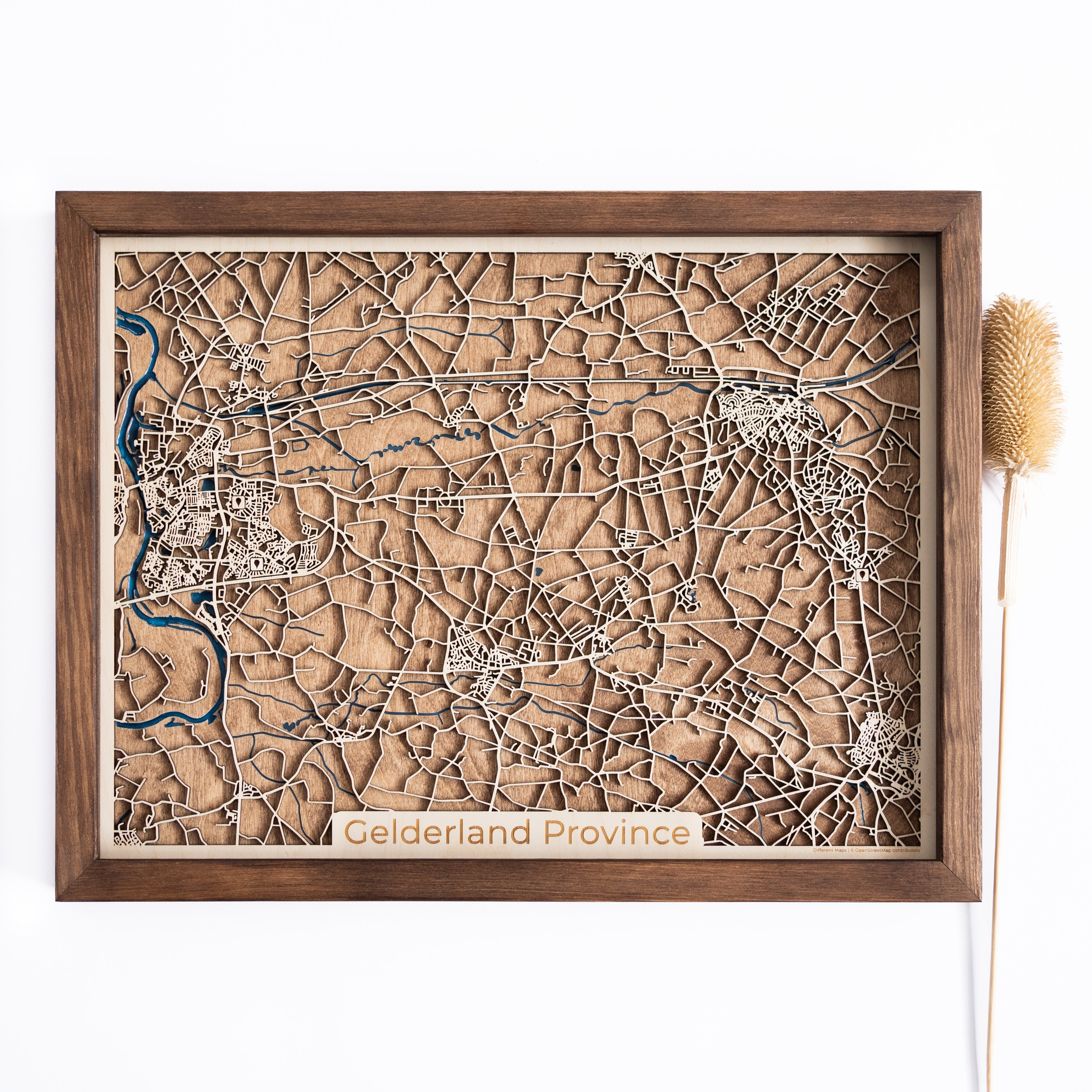 Gelderland Province Wood Map