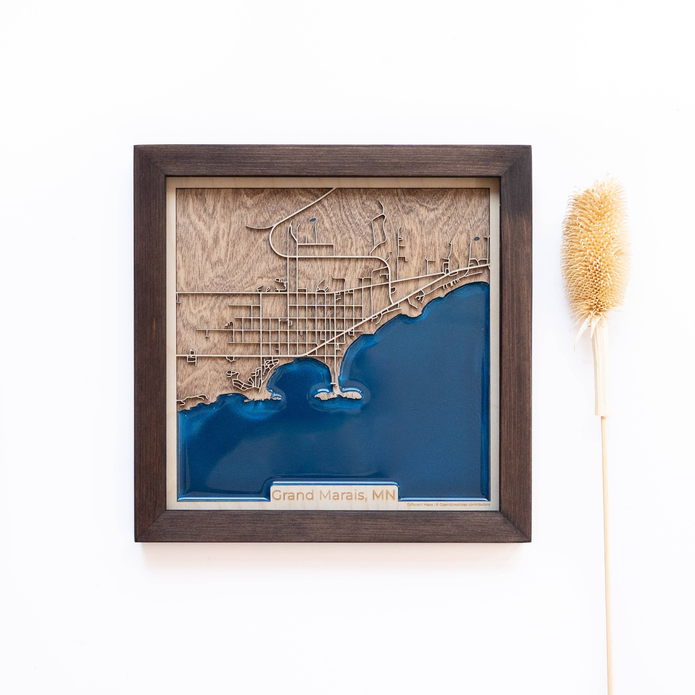 Grand Marais Wood Map