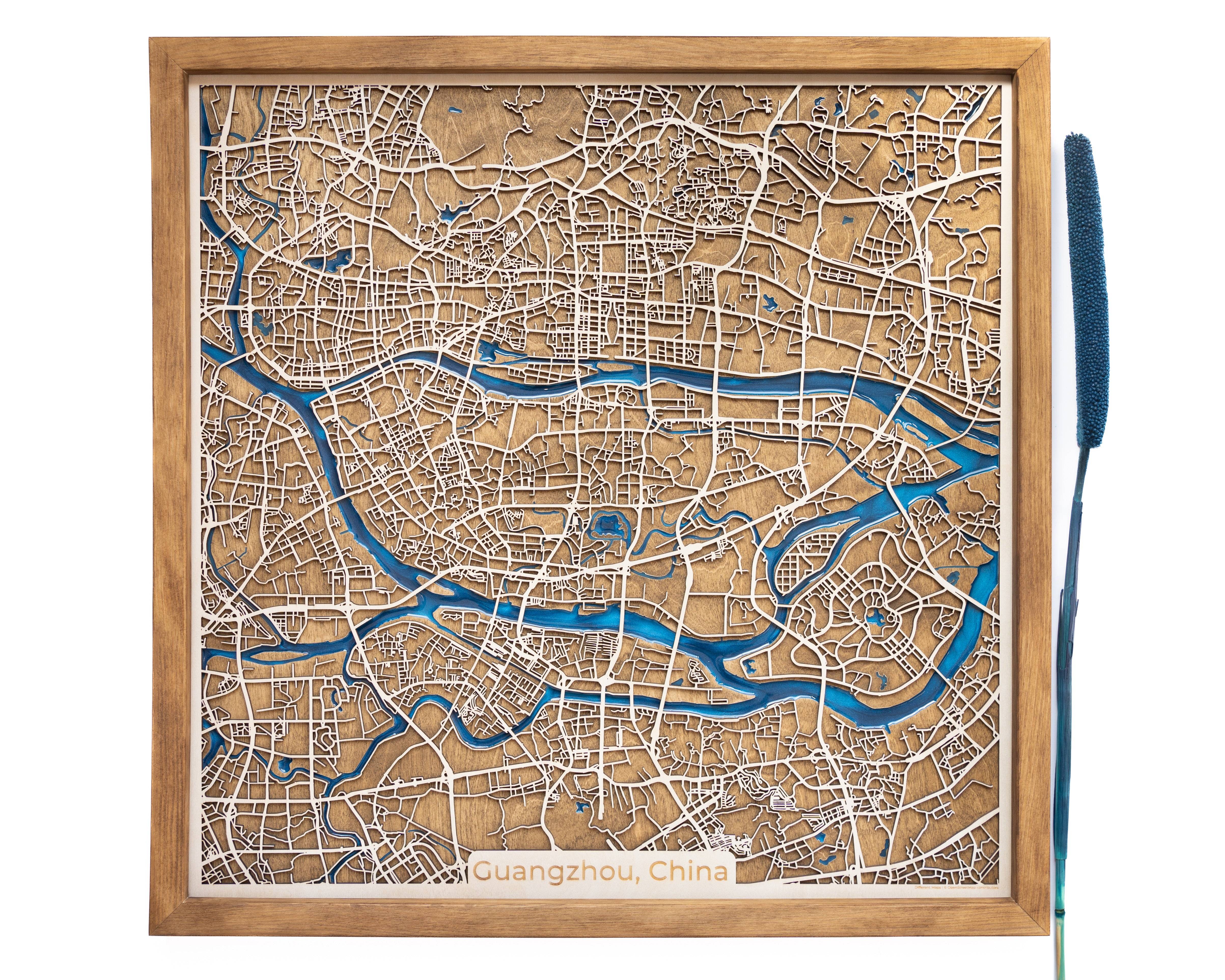 Guangzhou Wood Map