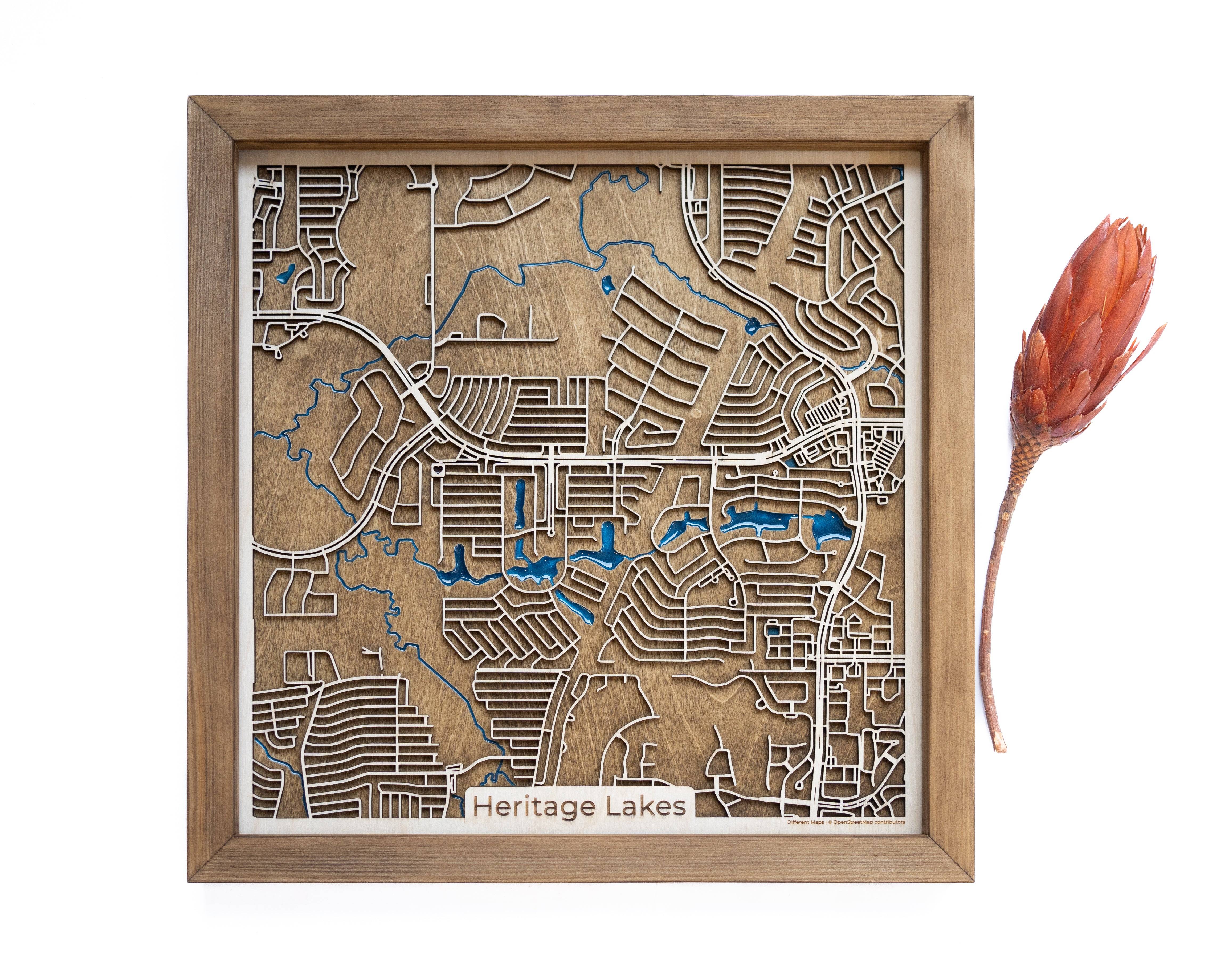 Heritage Lakes Wood Map