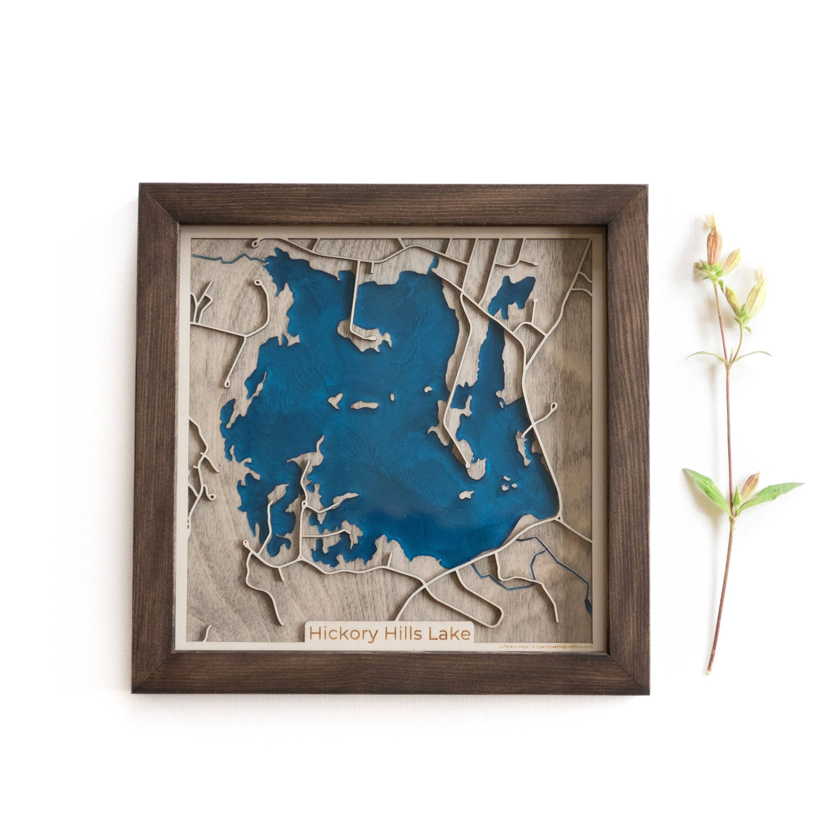 Custom Lake Map Gift