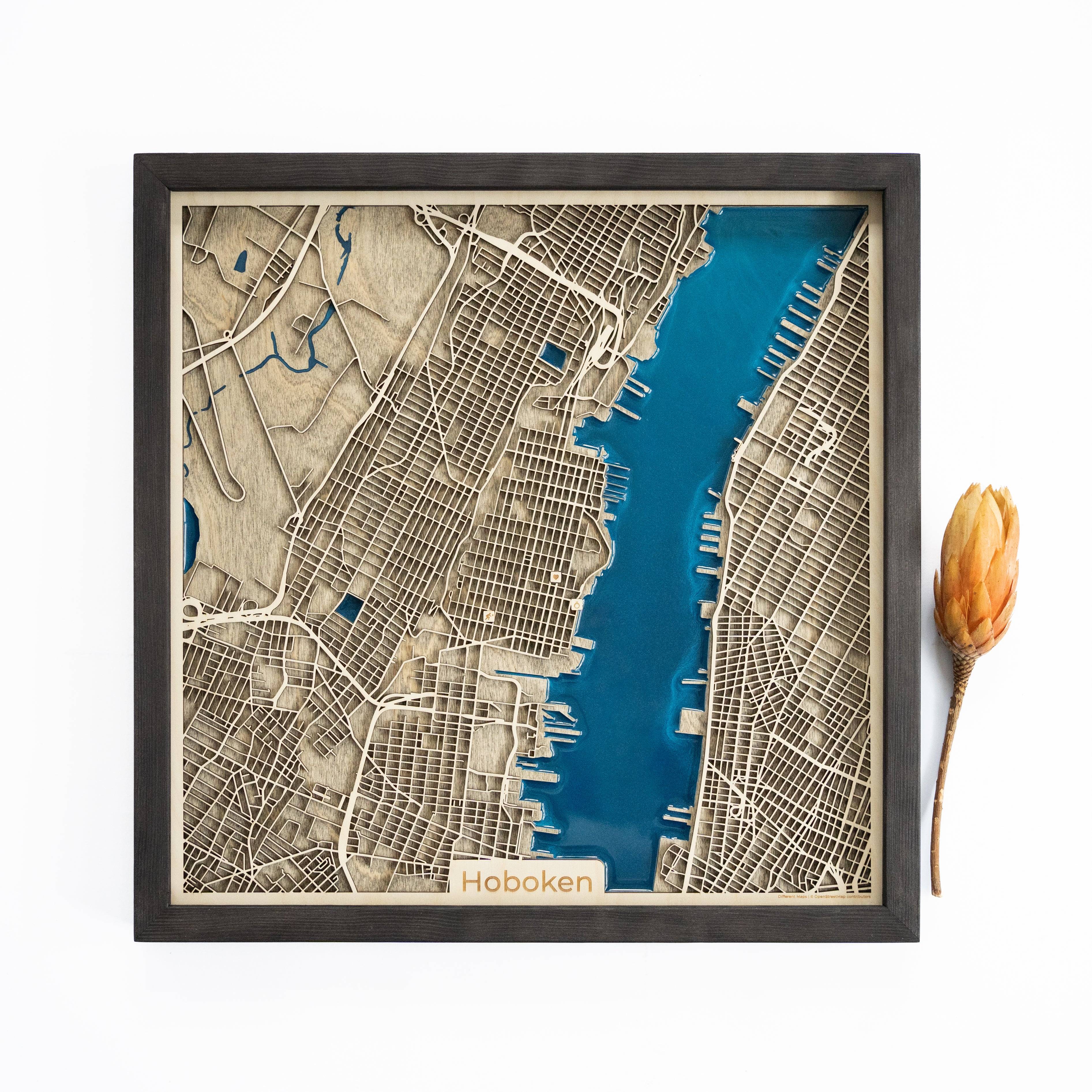 Hoboken Wood Map