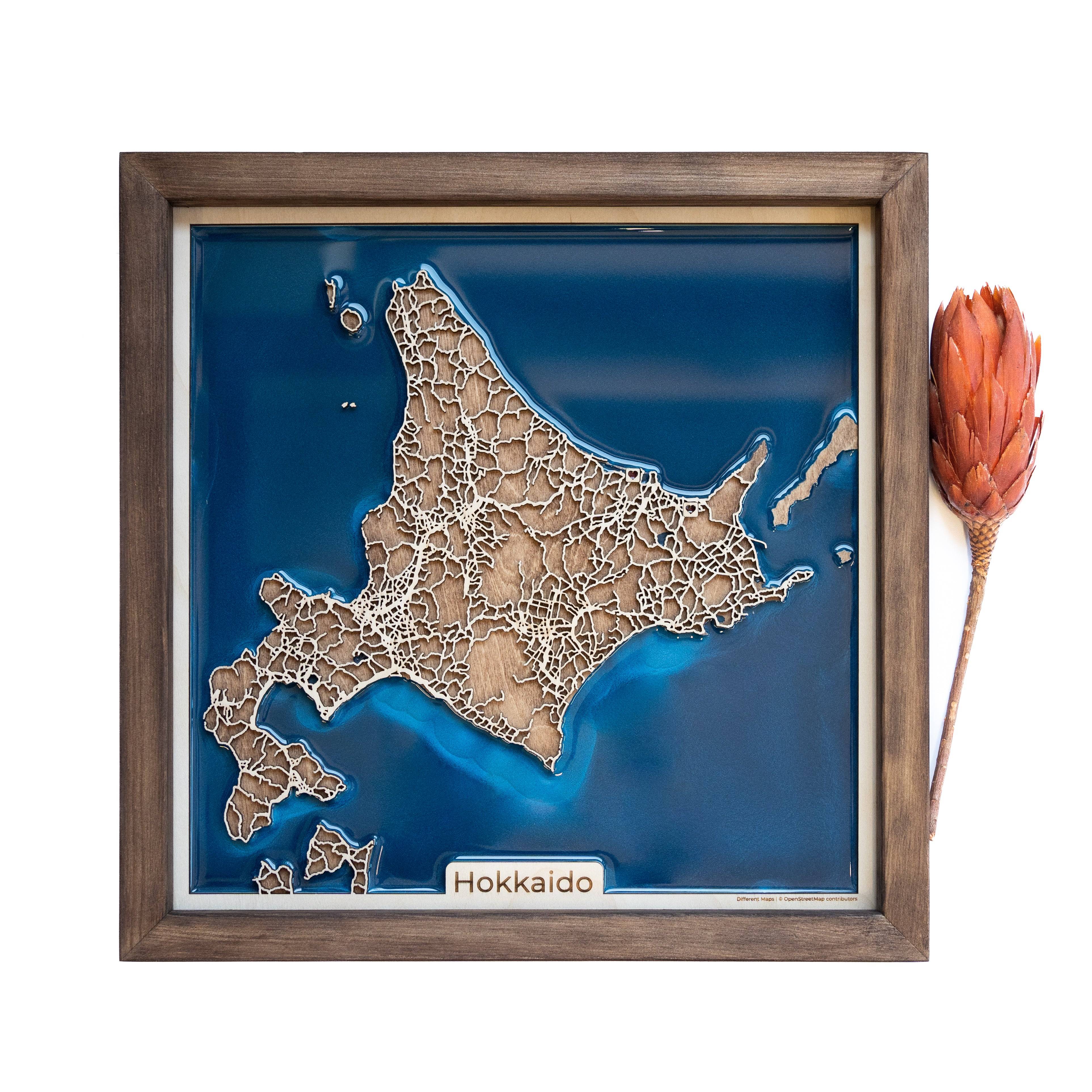 Hokkaido Wood Map