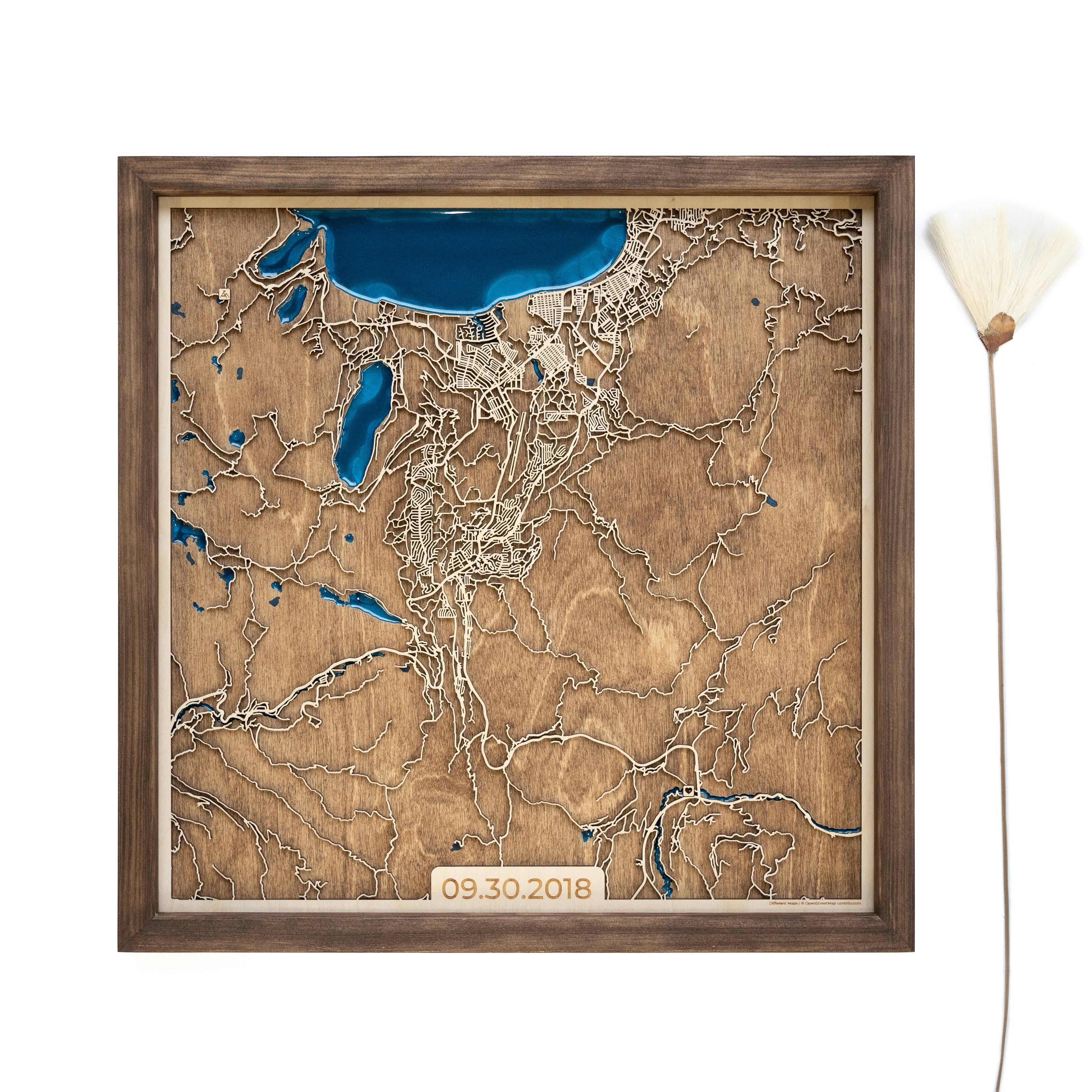 Hope Valley CA wood Map