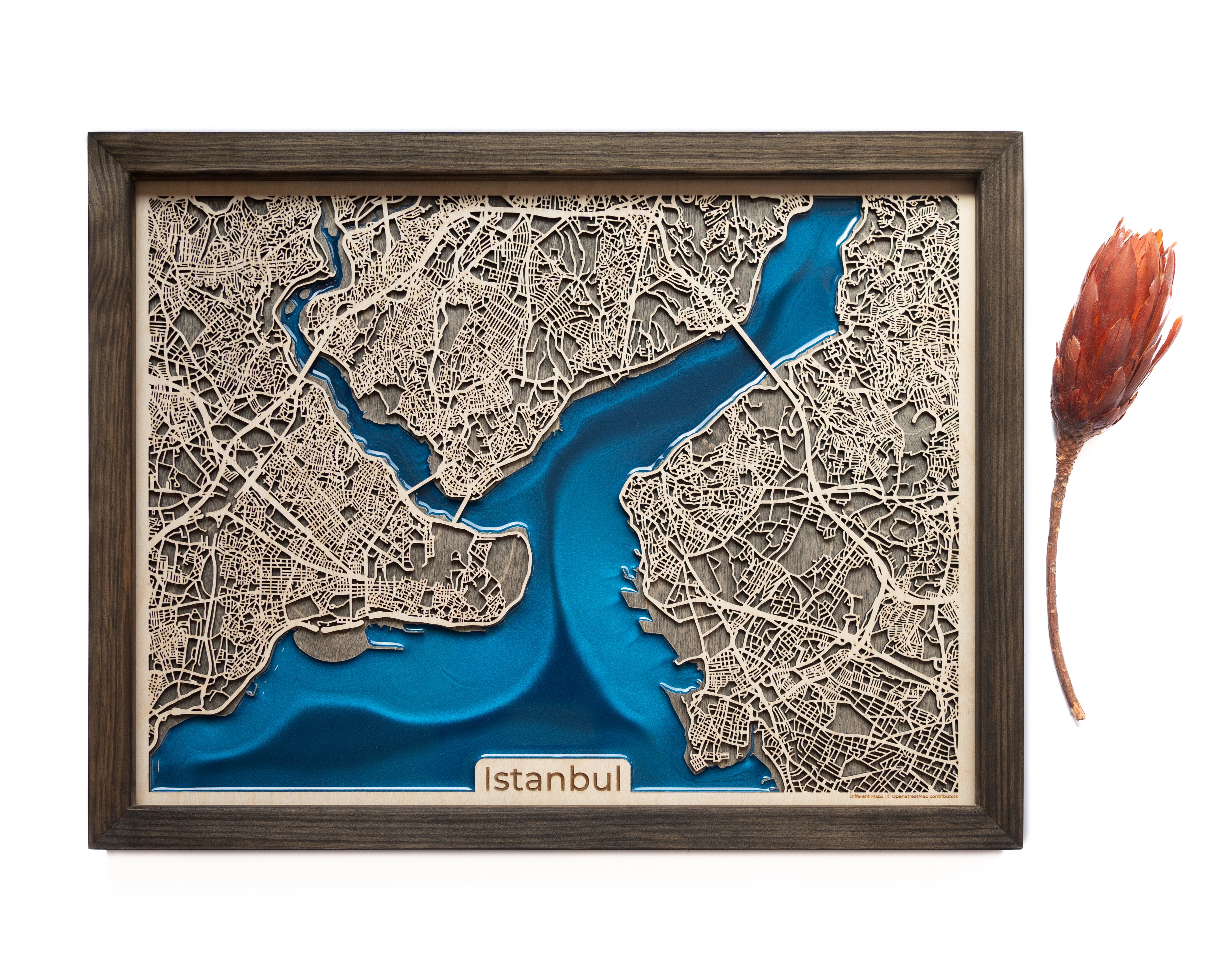 Istanbul Wall Art Map