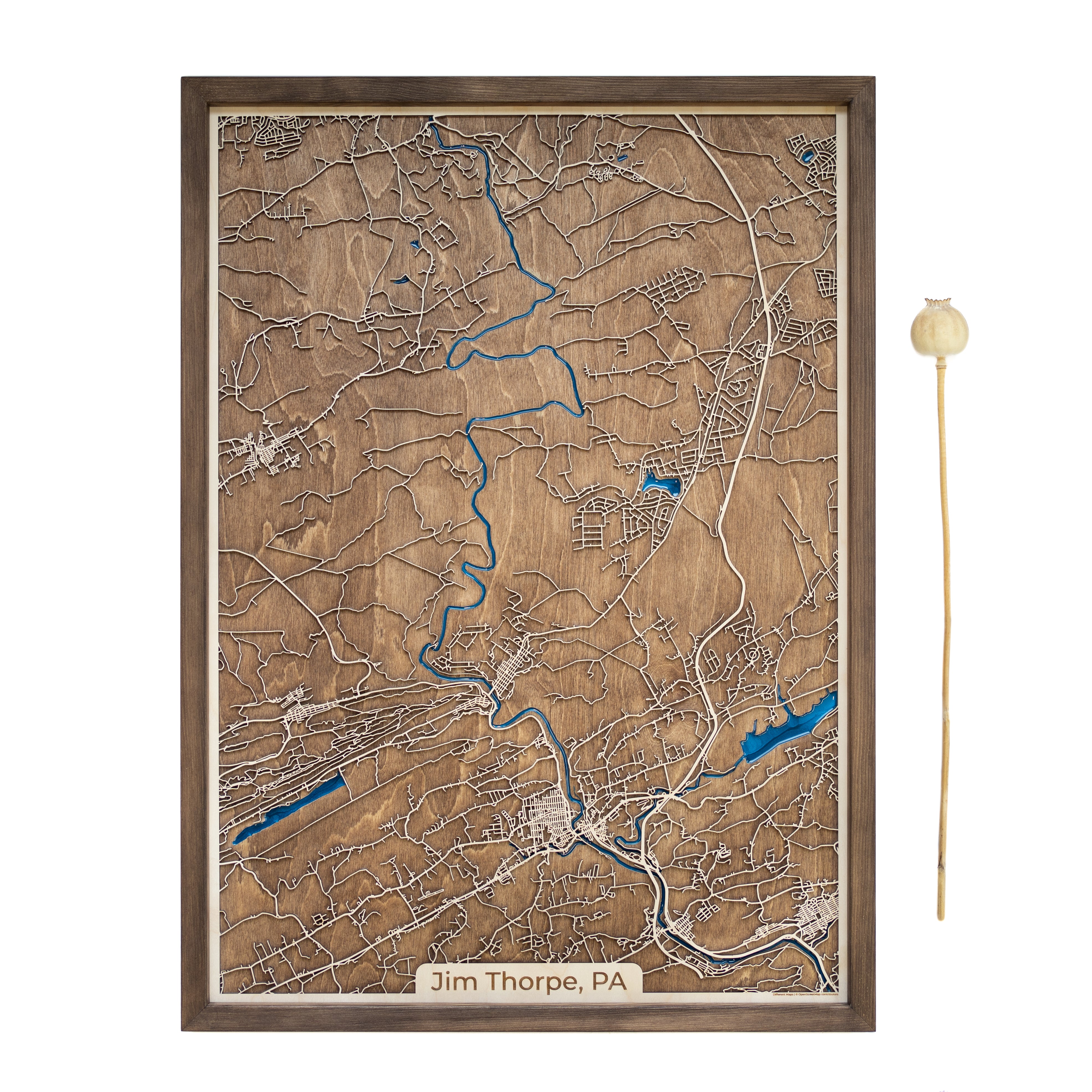 thank you gift wooden map jim thorpe
