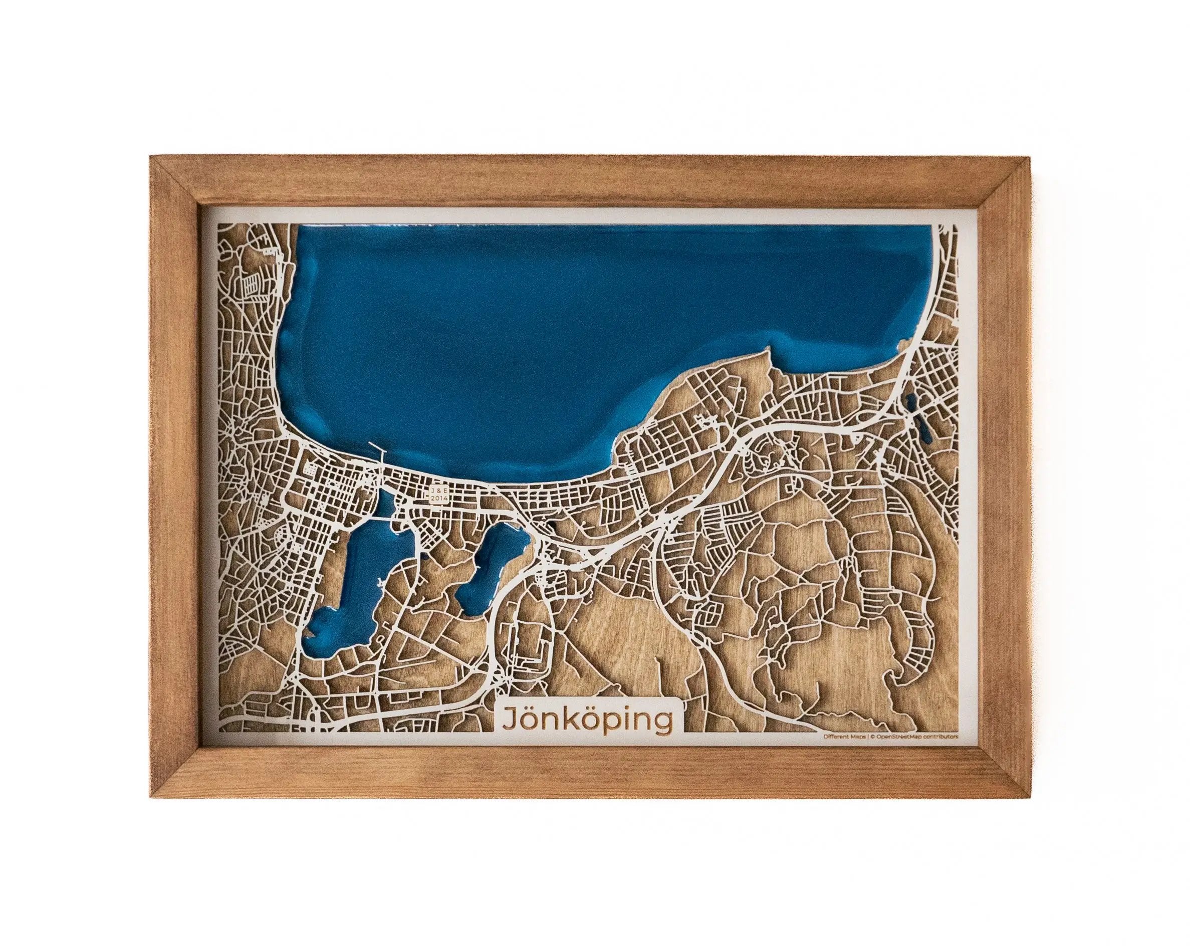 Jönköping Wall Map