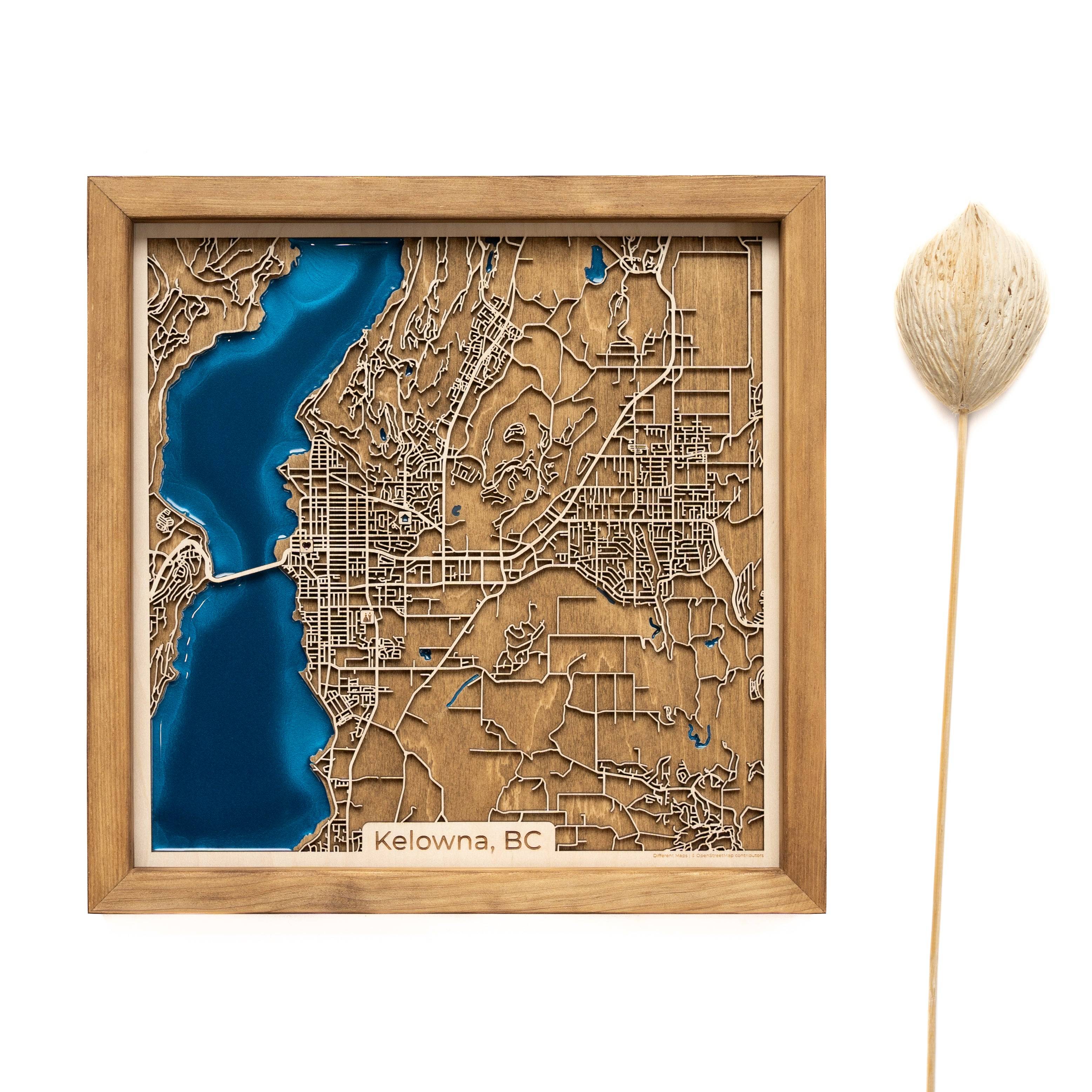 Kelowna BC Wood Map