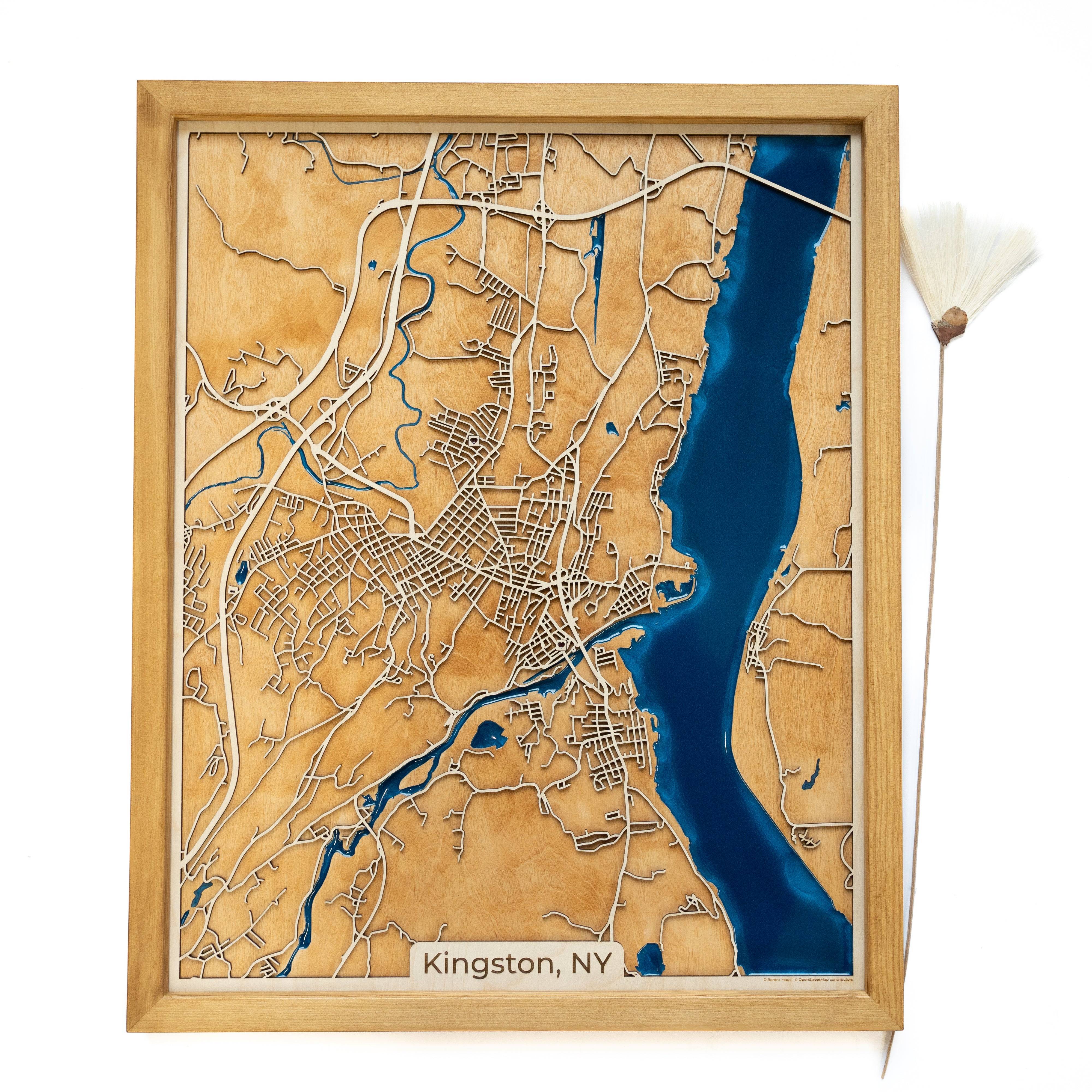Kingston NY Wood Map