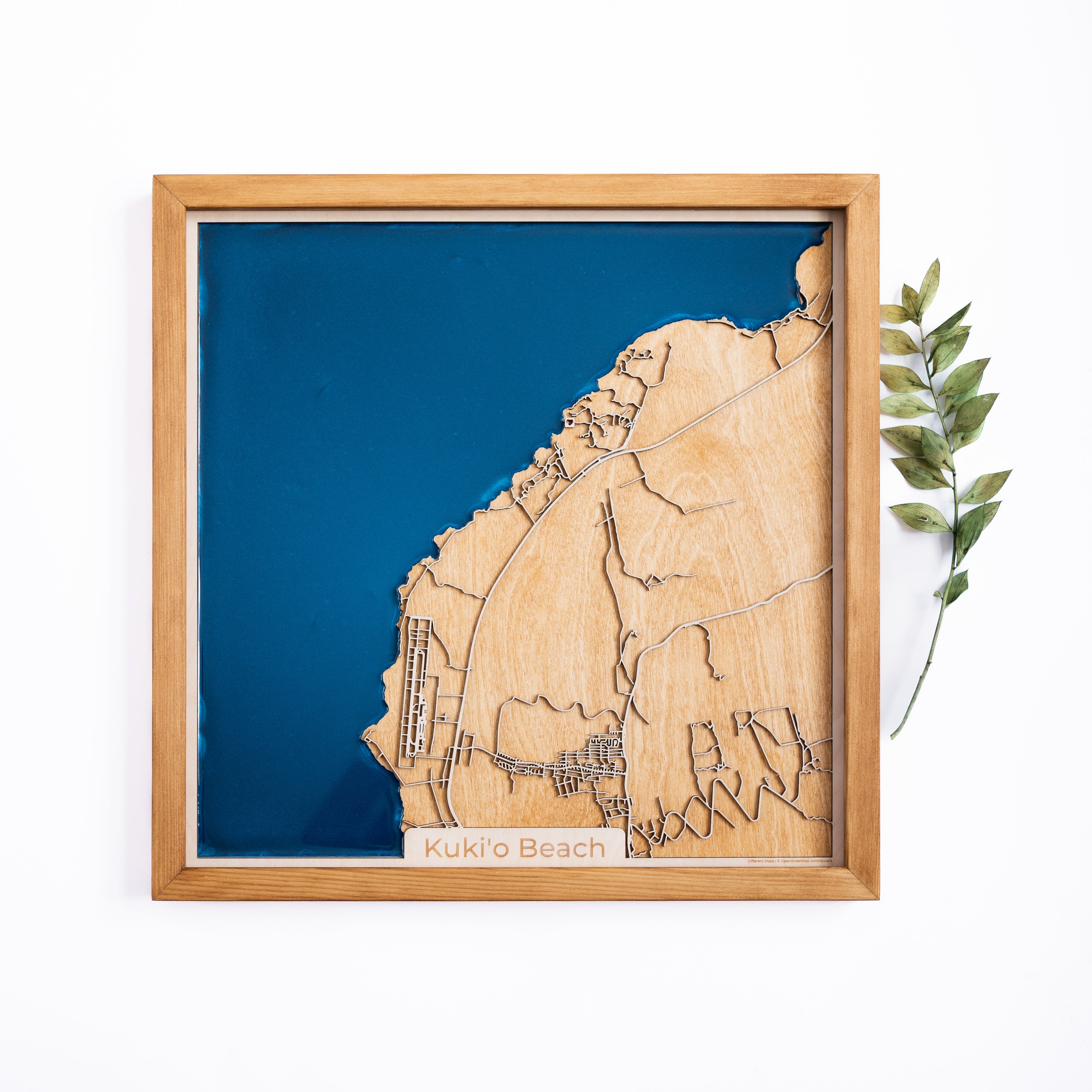 Kuki'o Beach Wood Map