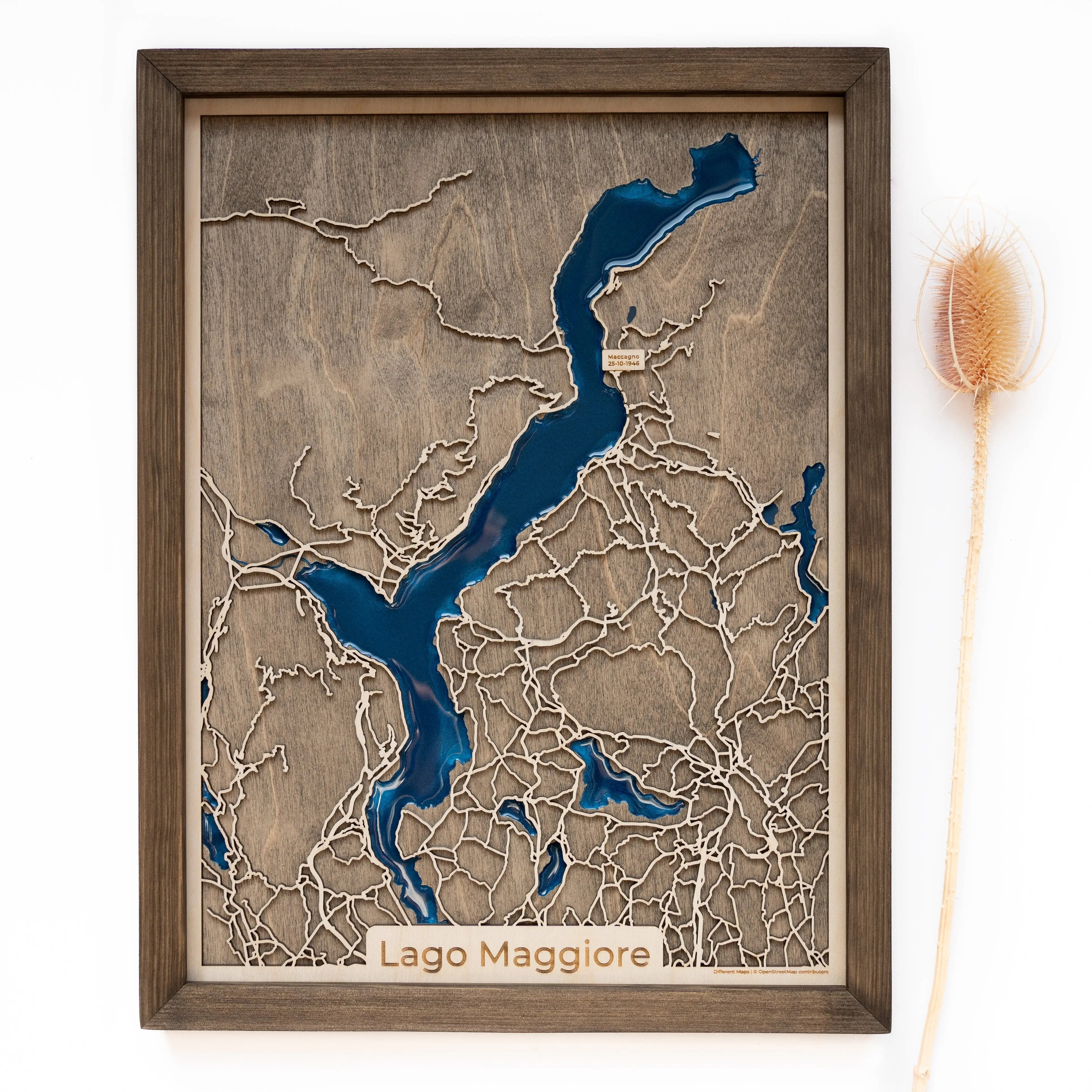 Lago Maggiore Wood Map