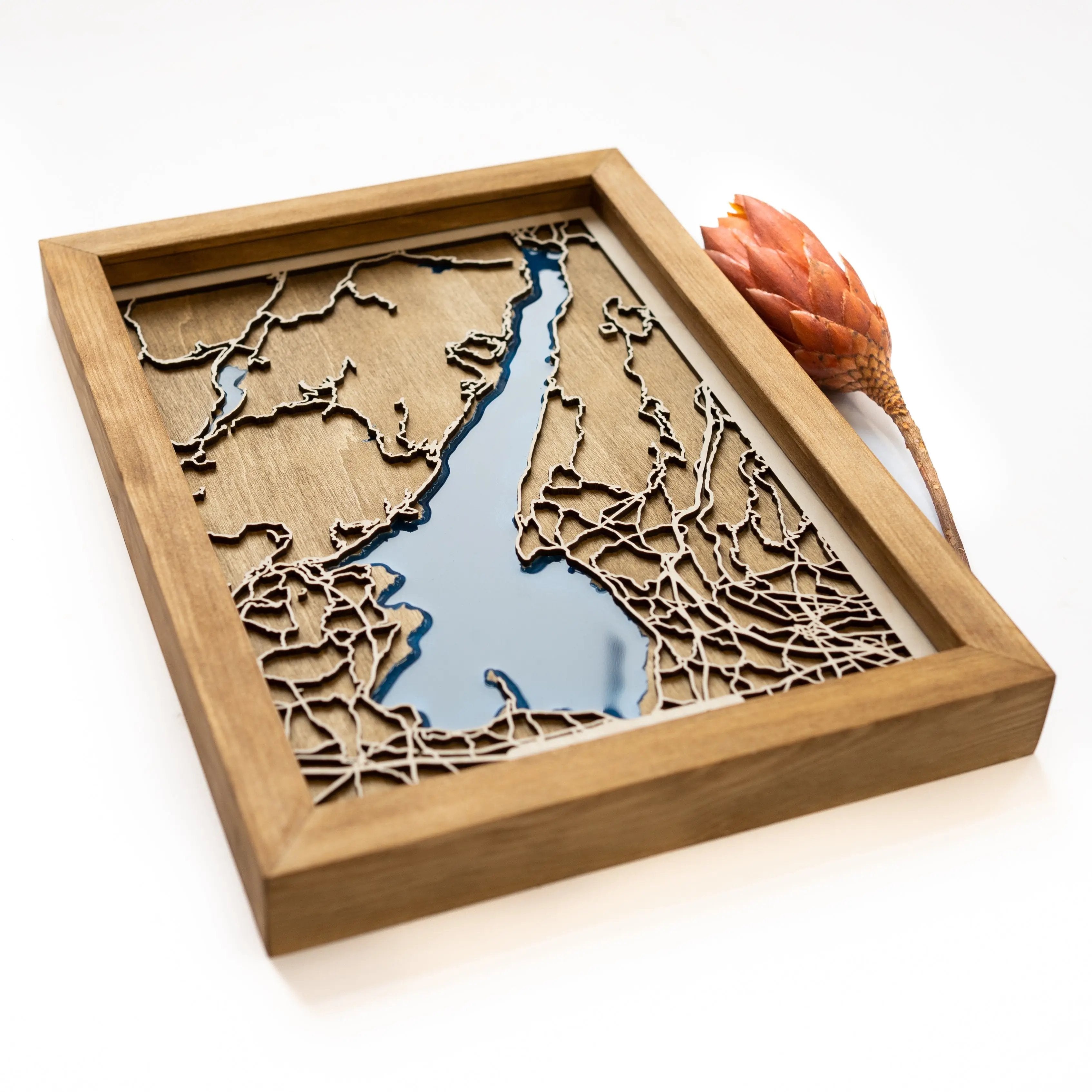 Lake Garda Wood Map