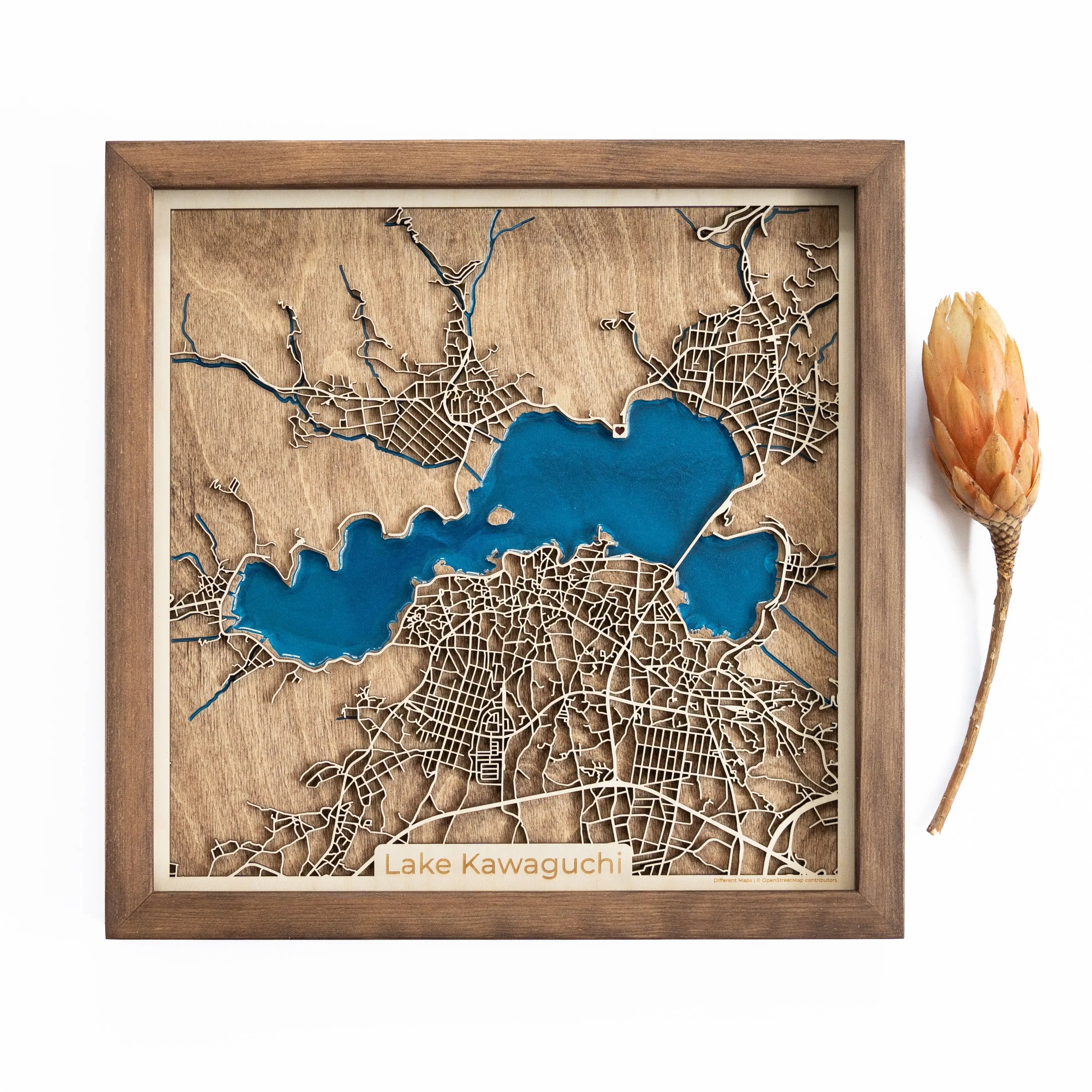 Lake Kawaguchi Wood Map