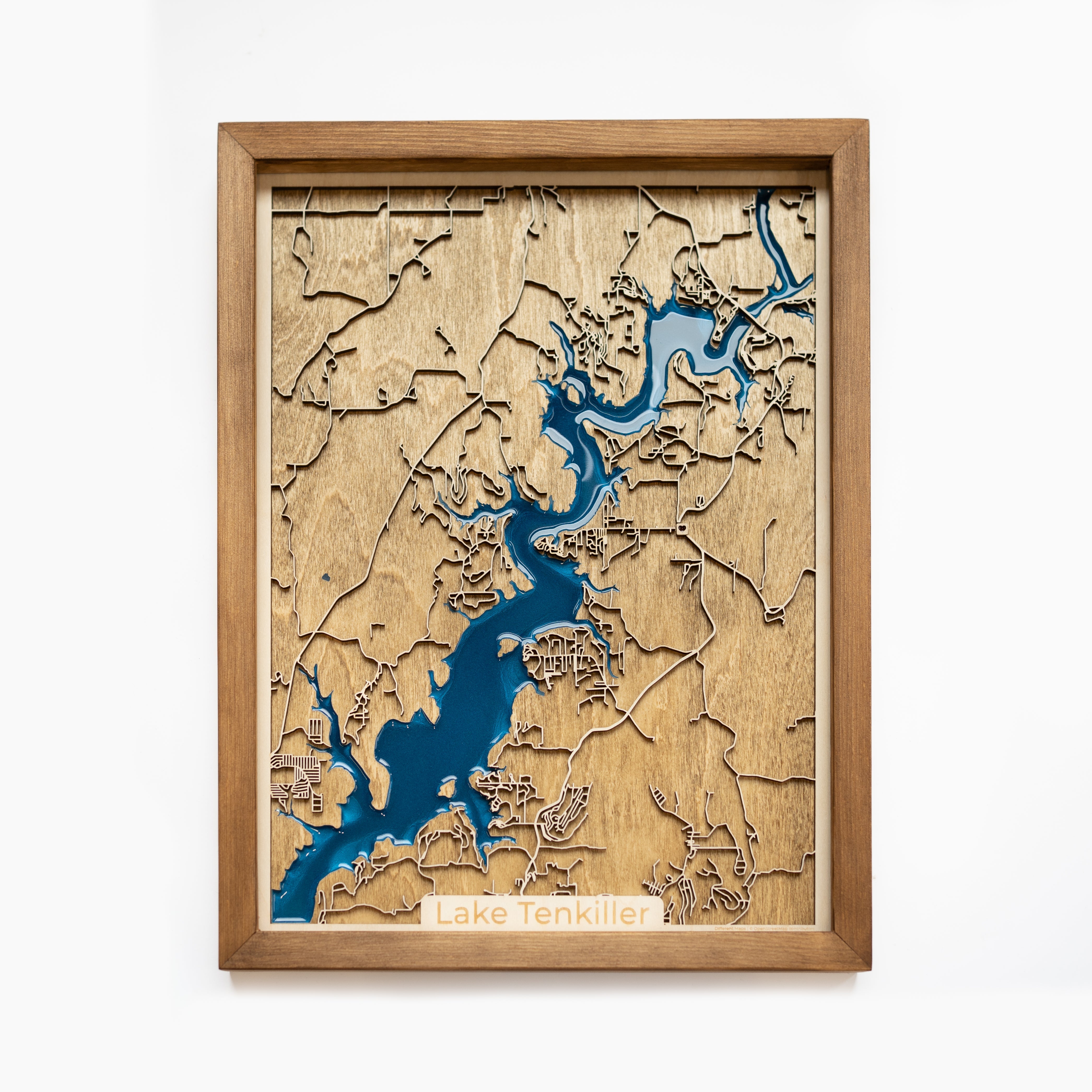 Lake Tenkiller Wood Map