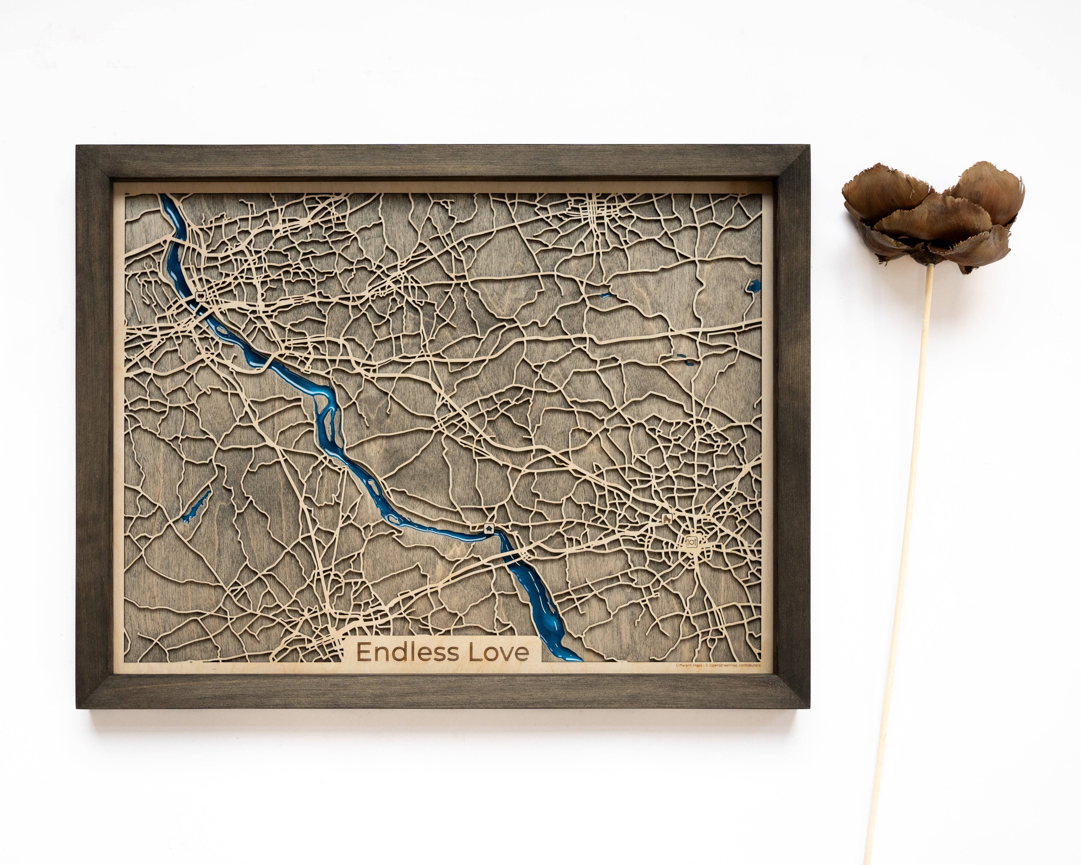 Lancaster PA Wood Map