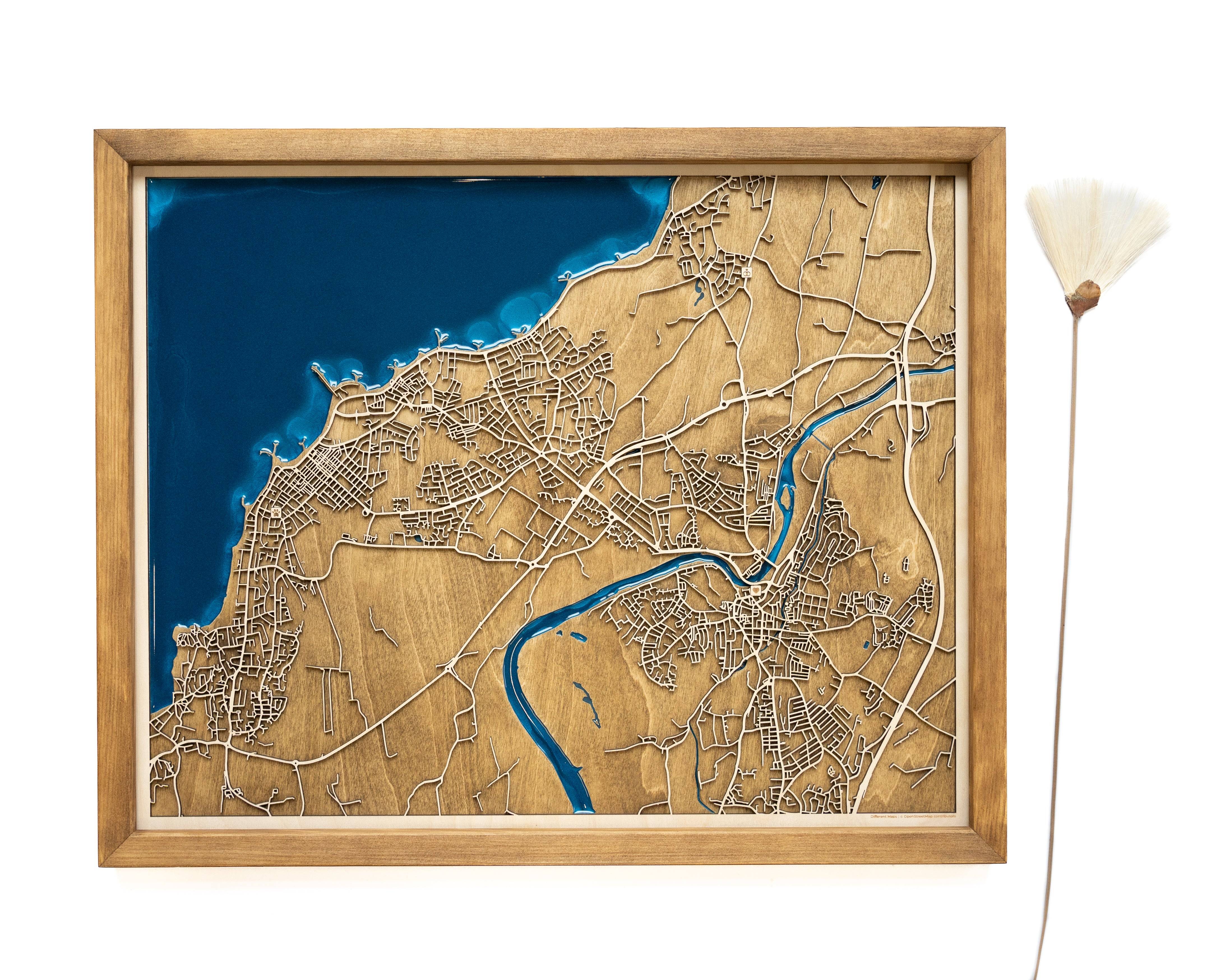 Lancaster England Wood Map