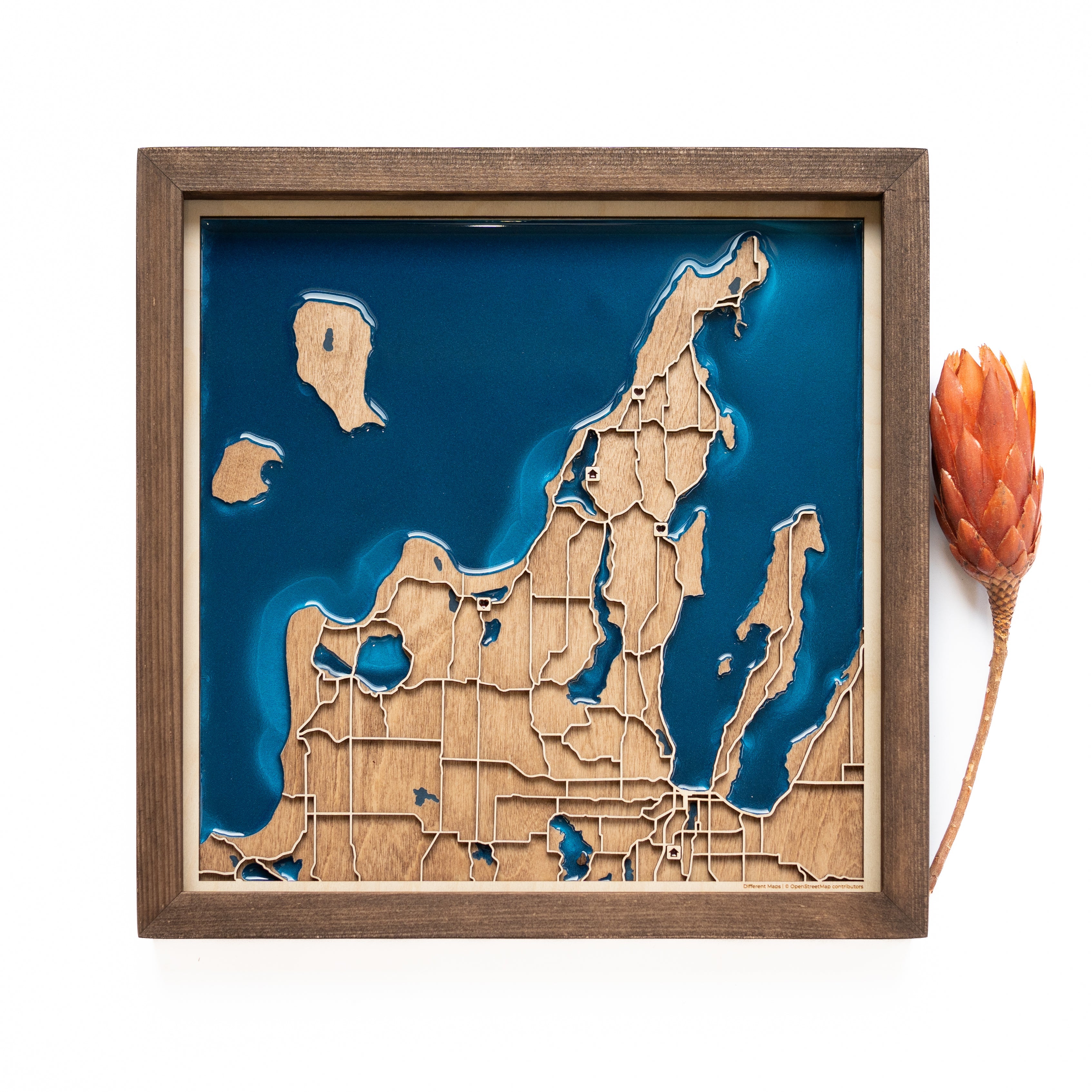 Traverse City Wood Map