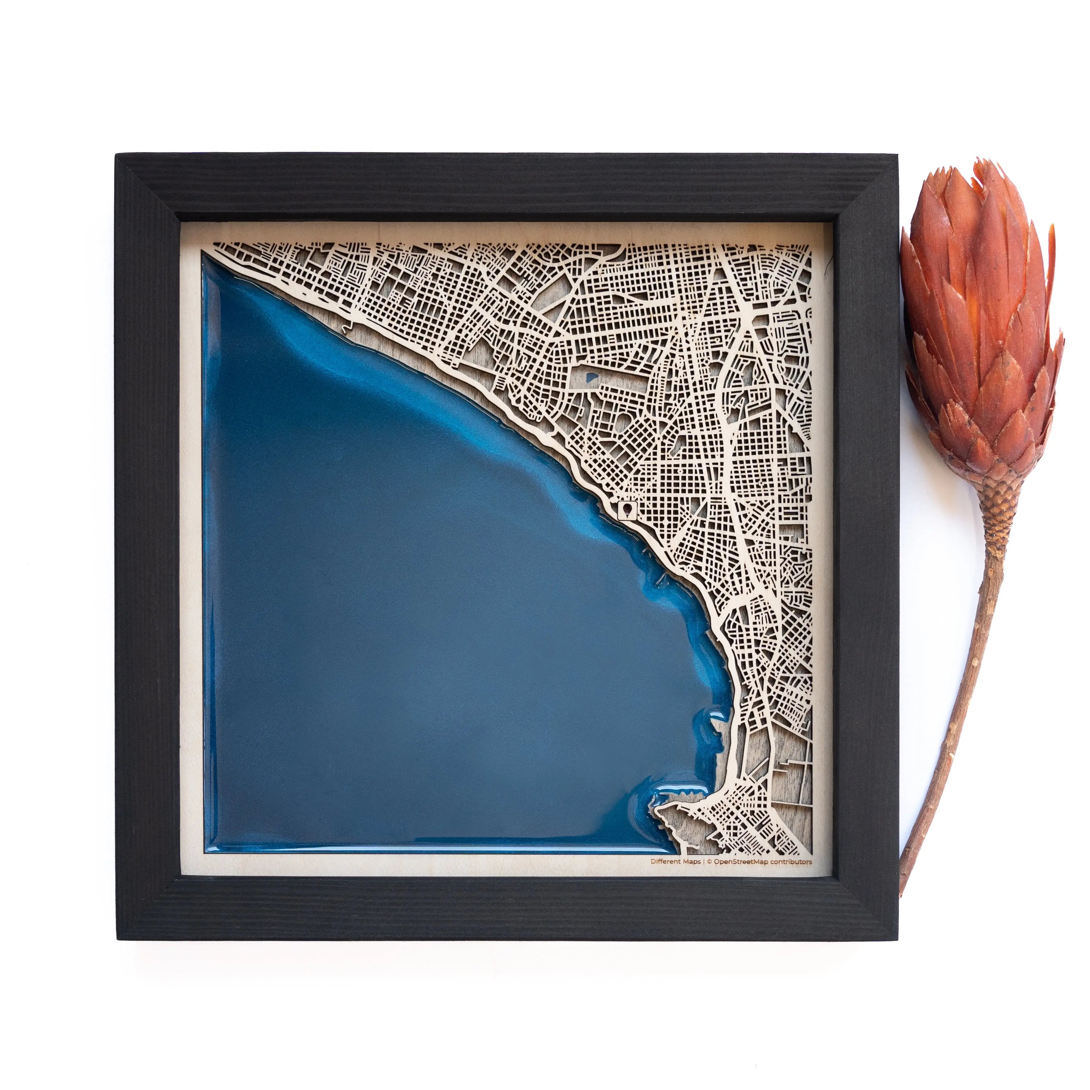 Miraflores District Wood Map