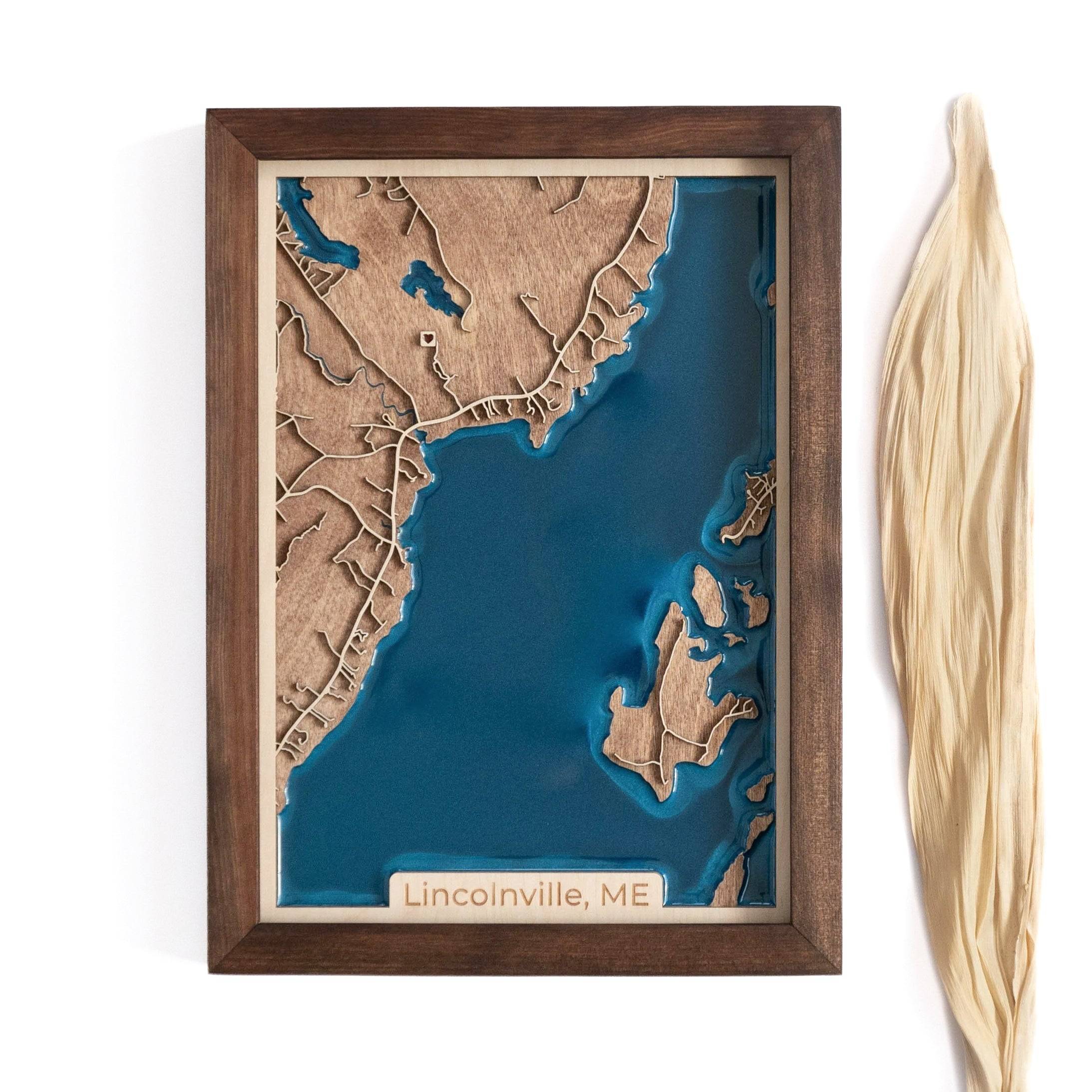 Lincolnville ME Wood Map