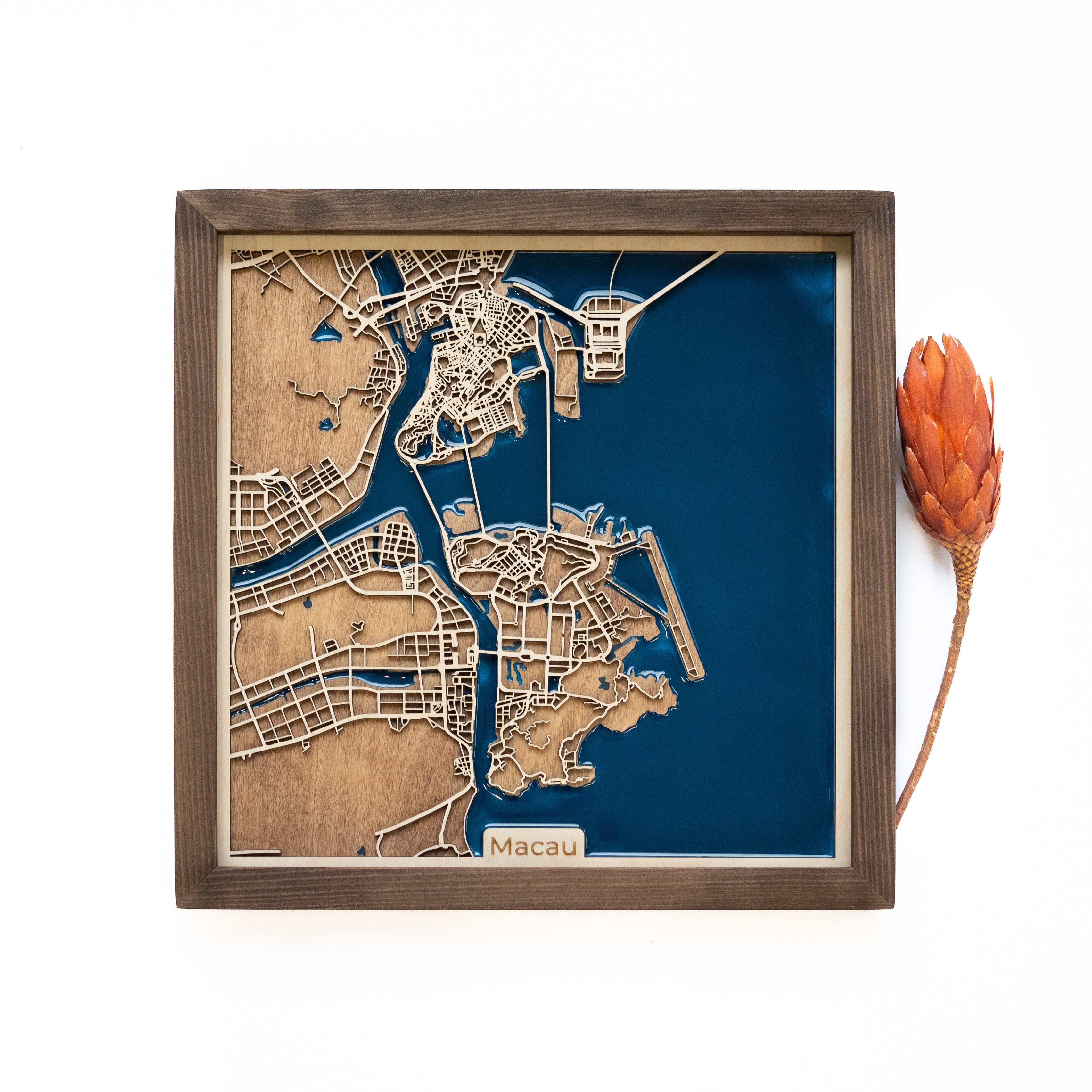 Macau Wood Map